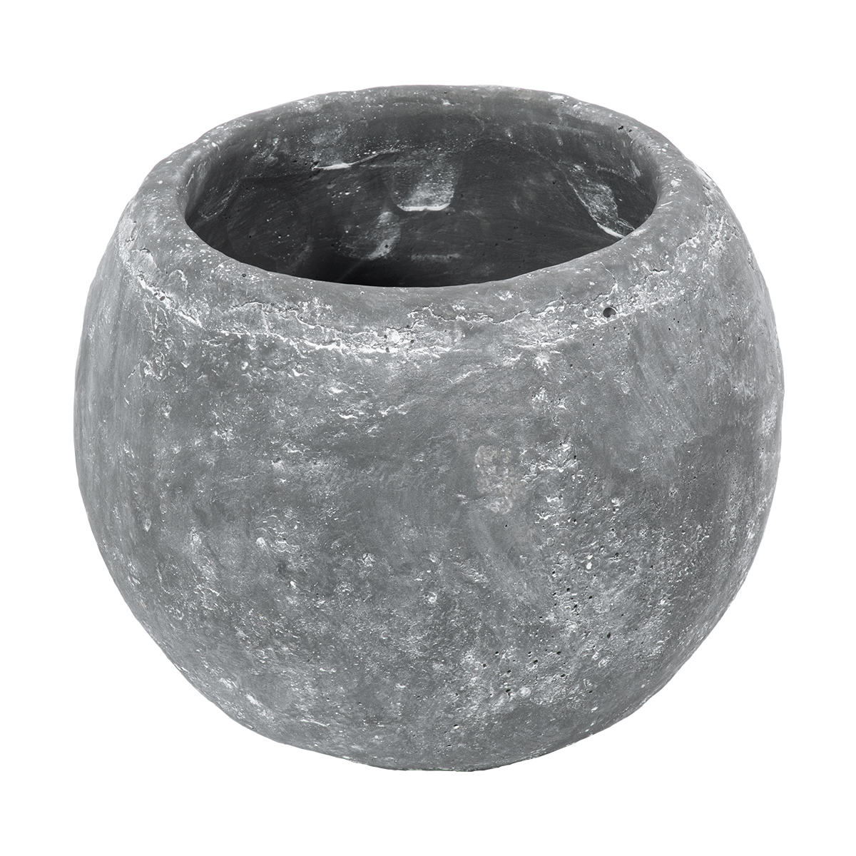 GloboStar® Artificial Garden ALONISSOS 20458 Τσιμεντένιο Κασπώ Γλάστρα - Flower Pot Γκρι Φ18.5cm x Υ14.5cm GloboStar® Artificial Garden ALONISSOS 20458 Τσιμεντένιο Κασπώ Γλάστρα - Flower Pot Γκρι Φ18.5cm x Υ14.5cm