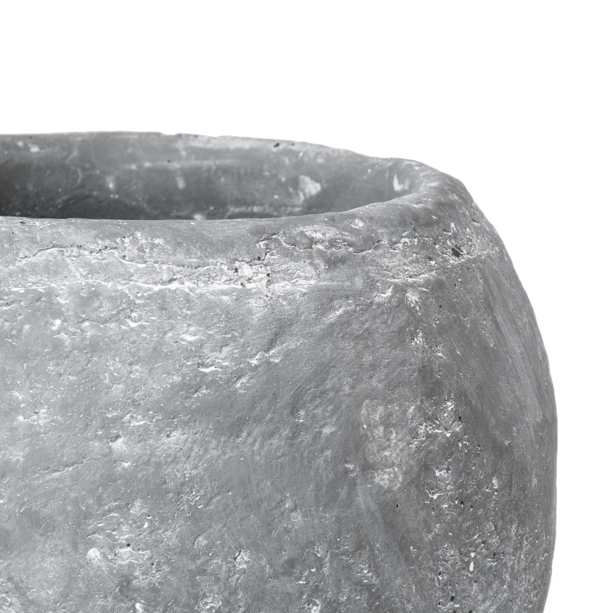 GloboStar® Artificial Garden ALONISSOS 20458 Τσιμεντένιο Κασπώ Γλάστρα - Flower Pot Γκρι Φ18.5cm x Υ14.5cm GloboStar® Artificial Garden ALONISSOS 20458 Τσιμεντένιο Κασπώ Γλάστρα - Flower Pot Γκρι Φ18.5cm x Υ14.5cm