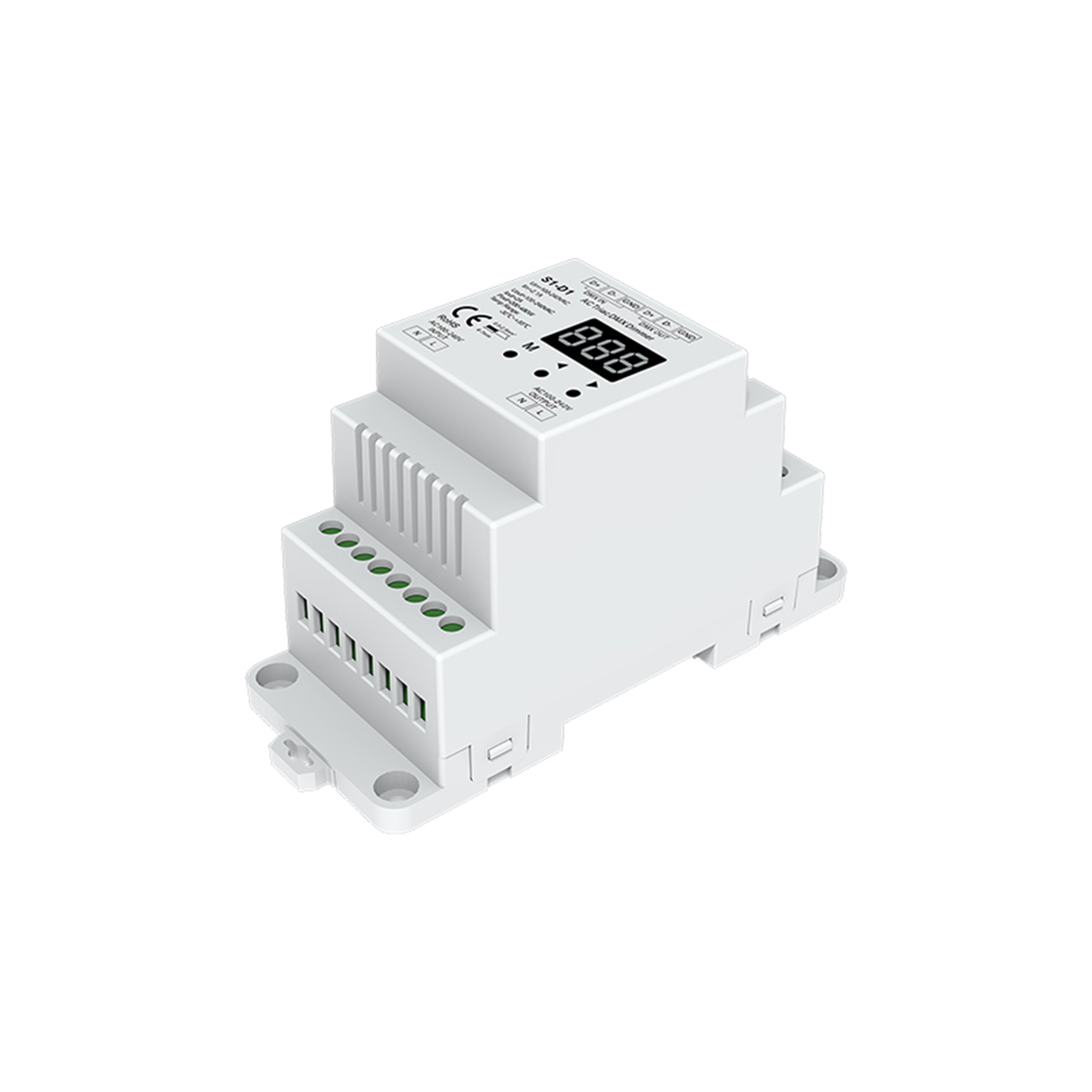 GloboStar® 70672 S1-D1 SKYDANCE AC Triac DMX Dimmer Din Rail Ράγας 1 Καναλιού AC 100-240V 1 x 2A 480W - Max 2A 480W - IP20 DMX512 Μ11.5 x Π5 x Υ6.5cm - 5 Years Warranty GloboStar® 70672 S1-D1 SKYDANCE AC Triac DMX Dimmer Din Rail Ράγας 1 Καναλιού AC 100-240V 1 x 2A 480W - Max 2A 480W - IP20 DMX512 Μ11.5 x Π5 x Υ6.5cm - 5 Years Warranty