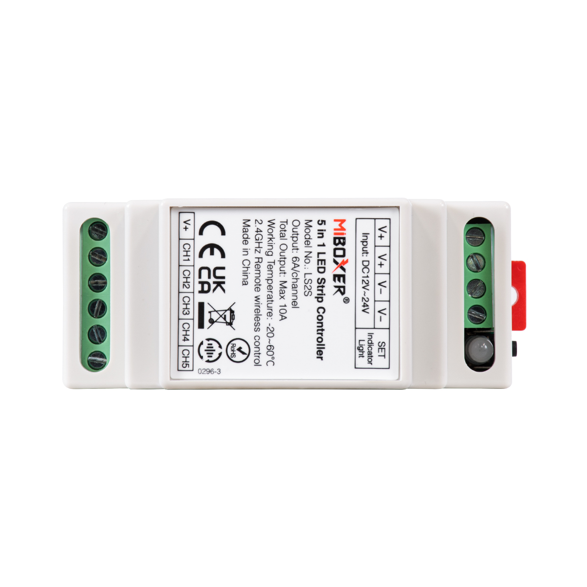 GloboStar® 71415 LS2S Mi-BOXER DC WiFi & RF 2.4Ghz Dimmer High Speed Controller 5 Καναλιών DC 12-24V 5 x 6A 144W - Max 10A 240W - IP20 RGBW+WW - Din Rail Ράγας - Μ9 x Π3.4 x Υ6cm - 5 Years Warranty GloboStar® 71415 LS2S Mi-BOXER DC WiFi & RF 2.4Ghz Dimmer High Speed Controller 5 Καναλιών DC 12-24V 5 x 6A 144W - Max 10A 240W - IP20 RGBW+WW - Din Rail Ράγας - Μ9 x Π3.4 x Υ6cm - 5 Years Warranty