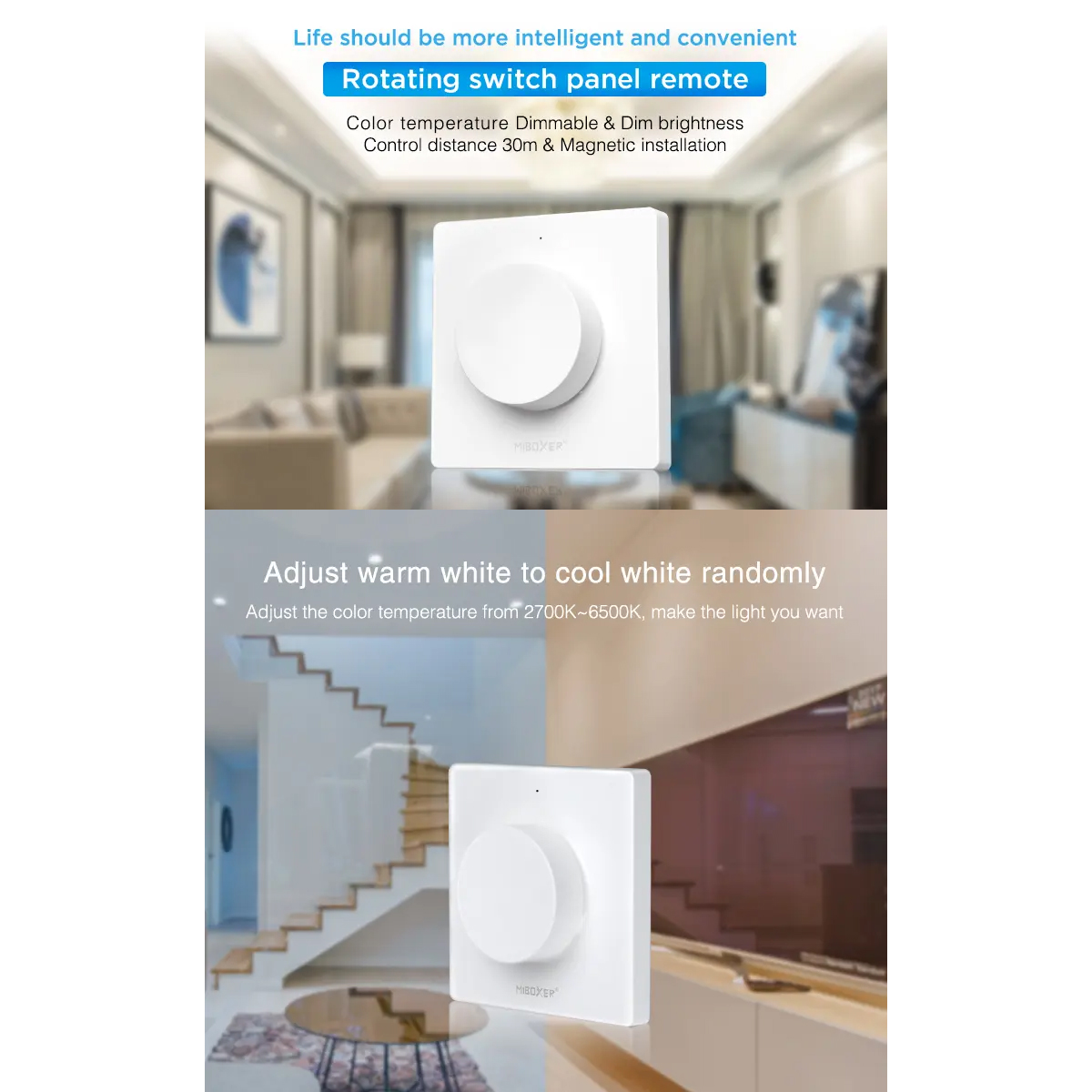 GloboStar® 71443 K1 Mi-BOXER Ασύρματο Επιτοίχιο Χειριστήριο Dimmer RF 2.4Ghz για όλα τα Μονόχρωμα Mi-BOXER Controller DC 3V 1 x CR2032 - IP20 Λευκό Μ8.5 x Π8.5 x Υ2.5cm - 5 Years Warranty GloboStar® 71443 K1 Mi-BOXER Ασύρματο Επιτοίχιο Χειριστήριο Dimmer RF 2.4Ghz για όλα τα Μονόχρωμα Mi-BOXER Controller DC 3V 1 x CR2032 - IP20 Λευκό Μ8.5 x Π8.5 x Υ2.5cm - 5 Years Warranty