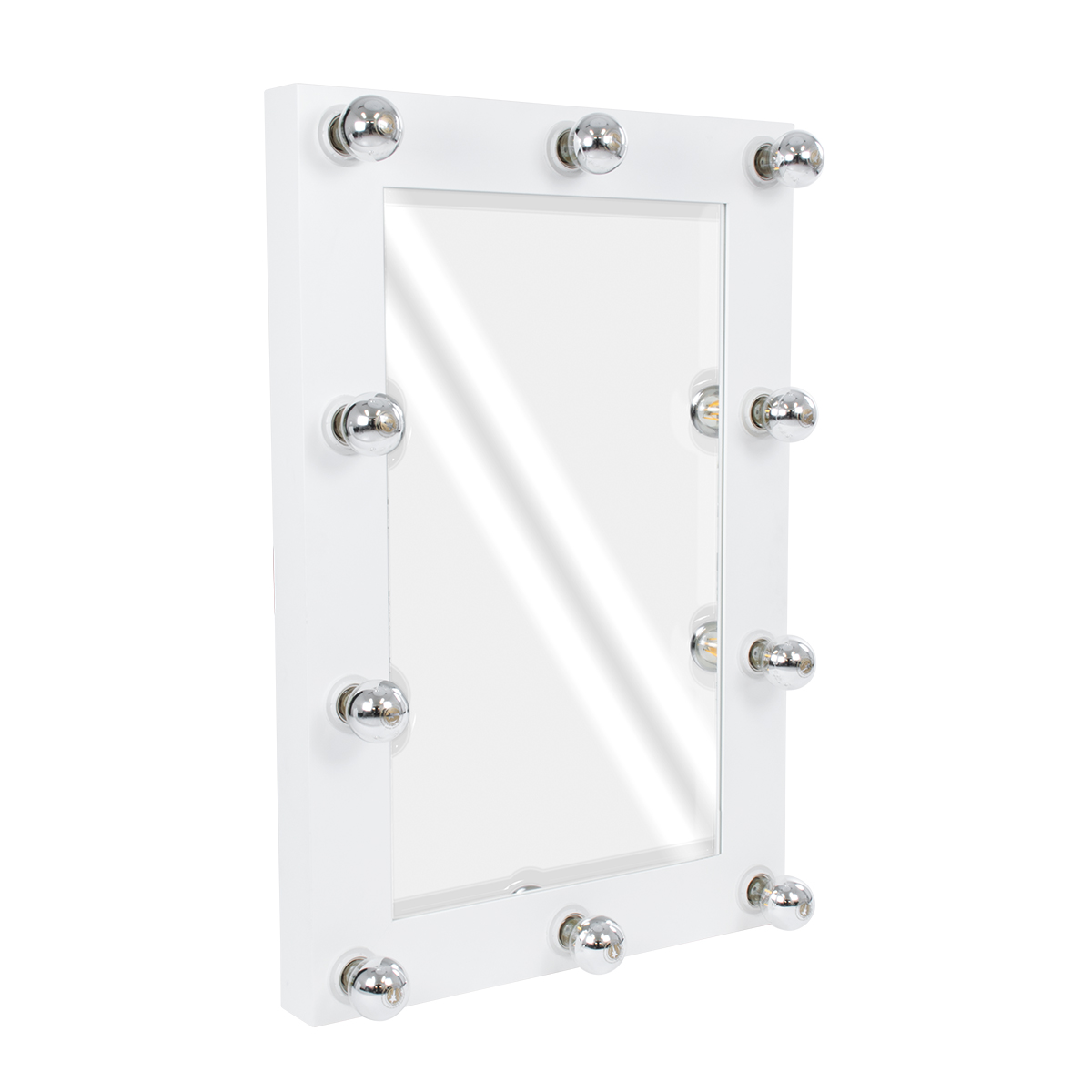 GloboStar® MAKEUP MIRROR-60x90-4 Μοντέρνος Καθρέπτης Μακιγιάζ με Πλαίσιο Φυσικού Ξύλου με Διακόπτη On/Off 10 x E27 AC220-240V - Μ60 x Π7 x Υ90cm - Λευκή Λάκα GloboStar® MAKEUP MIRROR-60x90-4 Μοντέρνος Καθρέπτης Μακιγιάζ με Πλαίσιο Φυσικού Ξύλου με Διακόπτη On/Off 10 x E27 AC220-240V - Μ60 x Π7 x Υ90cm - Λευκή Λάκα