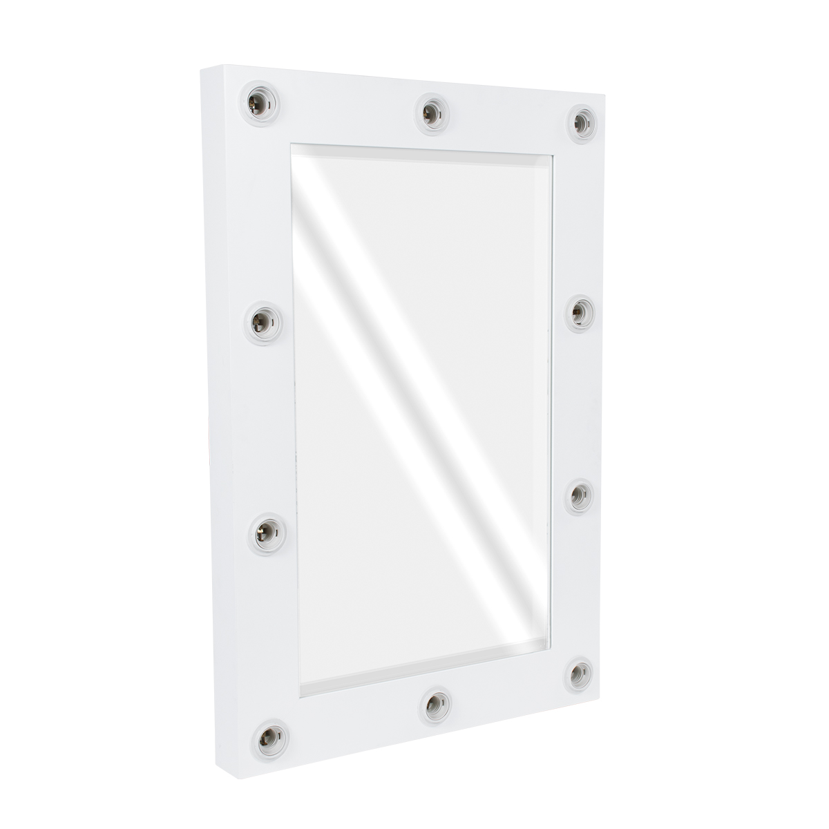 GloboStar® MAKEUP MIRROR-60x90-4 Μοντέρνος Καθρέπτης Μακιγιάζ με Πλαίσιο Φυσικού Ξύλου με Διακόπτη On/Off 10 x E27 AC220-240V - Μ60 x Π7 x Υ90cm - Λευκή Λάκα GloboStar® MAKEUP MIRROR-60x90-4 Μοντέρνος Καθρέπτης Μακιγιάζ με Πλαίσιο Φυσικού Ξύλου με Διακόπτη On/Off 10 x E27 AC220-240V - Μ60 x Π7 x Υ90cm - Λευκή Λάκα