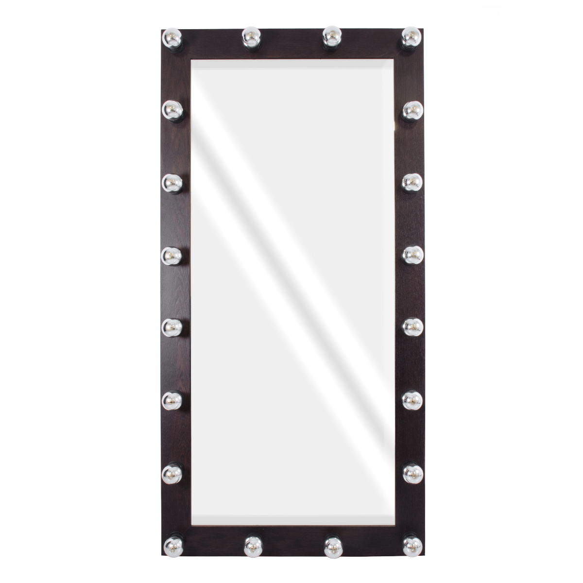 GloboStar® MAKEUP MIRROR-160x80-2 Μοντέρνος Καθρέπτης Μακιγιάζ με Πλαίσιο Φυσικού Ξύλου με Διακόπτη On/Off 20 x E27 AC220-240V - Μ80 x Π7 x Υ160cm - Καφέ Wenge GloboStar® MAKEUP MIRROR-160x80-2 Μοντέρνος Καθρέπτης Μακιγιάζ με Πλαίσιο Φυσικού Ξύλου με Διακόπτη On/Off 20 x E27 AC220-240V - Μ80 x Π7 x Υ160cm - Καφέ Wenge