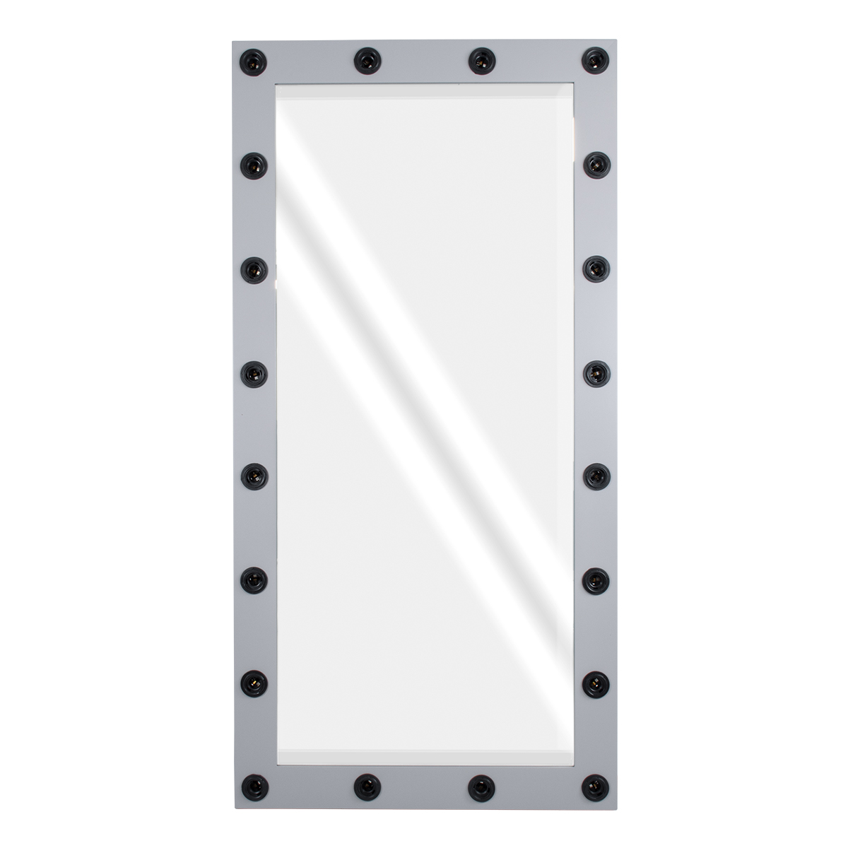GloboStar® MAKEUP MIRROR-160x80-3 Μοντέρνος Καθρέπτης Μακιγιάζ με Πλαίσιο Φυσικού Ξύλου με Διακόπτη On/Off 20 x E27 AC220-240V - Μ80 x Π7 x Υ160cm - Γκρι Τσιμέντου GloboStar® MAKEUP MIRROR-160x80-3 Μοντέρνος Καθρέπτης Μακιγιάζ με Πλαίσιο Φυσικού Ξύλου με Διακόπτη On/Off 20 x E27 AC220-240V - Μ80 x Π7 x Υ160cm - Γκρι Τσιμέντου