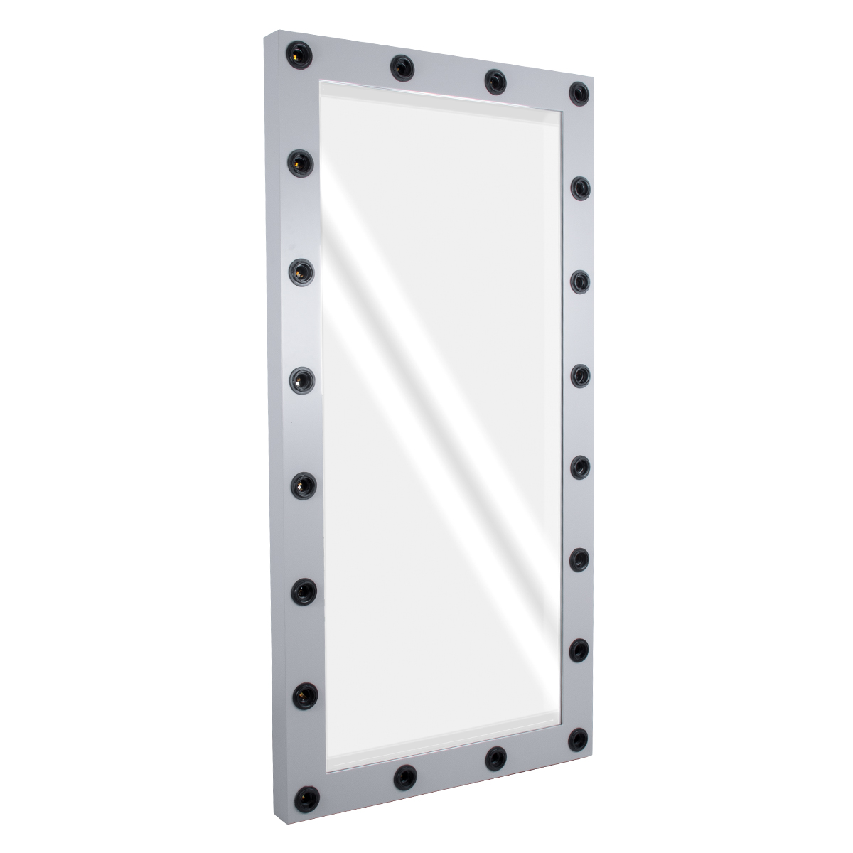 GloboStar® MAKEUP MIRROR-160x80-3 Μοντέρνος Καθρέπτης Μακιγιάζ με Πλαίσιο Φυσικού Ξύλου με Διακόπτη On/Off 20 x E27 AC220-240V - Μ80 x Π7 x Υ160cm - Γκρι Τσιμέντου GloboStar® MAKEUP MIRROR-160x80-3 Μοντέρνος Καθρέπτης Μακιγιάζ με Πλαίσιο Φυσικού Ξύλου με Διακόπτη On/Off 20 x E27 AC220-240V - Μ80 x Π7 x Υ160cm - Γκρι Τσιμέντου