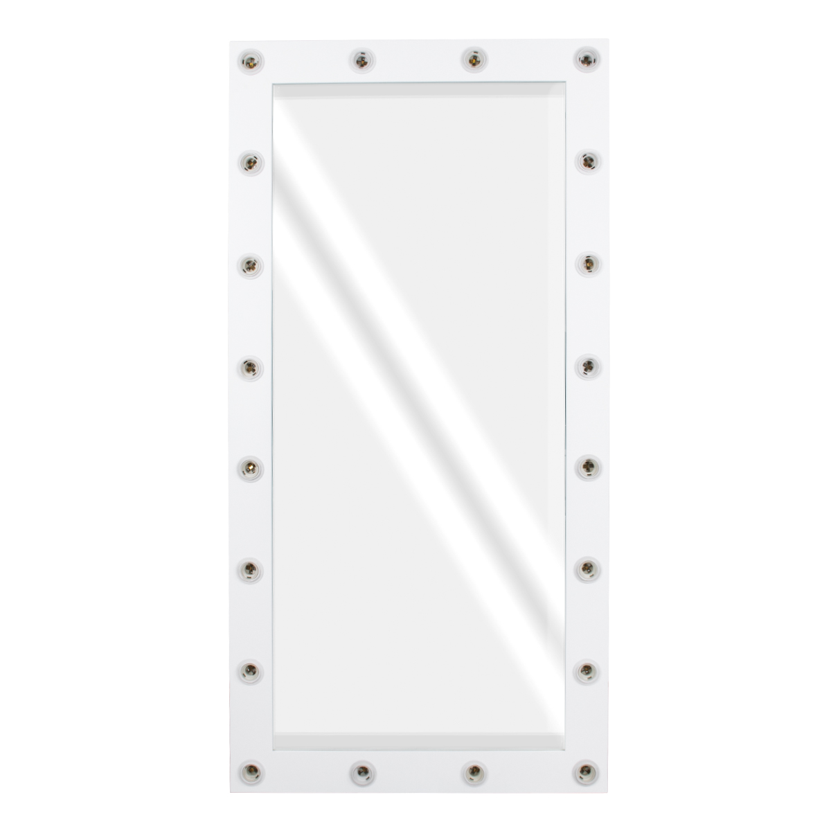 GloboStar® MAKEUP MIRROR-160x80-4 Μοντέρνος Καθρέπτης Μακιγιάζ με Πλαίσιο Φυσικού Ξύλου με Διακόπτη On/Off 20 x E27 AC220-240V - Μ80 x Π7 x Υ160cm - Λευκή Λάκα GloboStar® MAKEUP MIRROR-160x80-4 Μοντέρνος Καθρέπτης Μακιγιάζ με Πλαίσιο Φυσικού Ξύλου με Διακόπτη On/Off 20 x E27 AC220-240V - Μ80 x Π7 x Υ160cm - Λευκή Λάκα