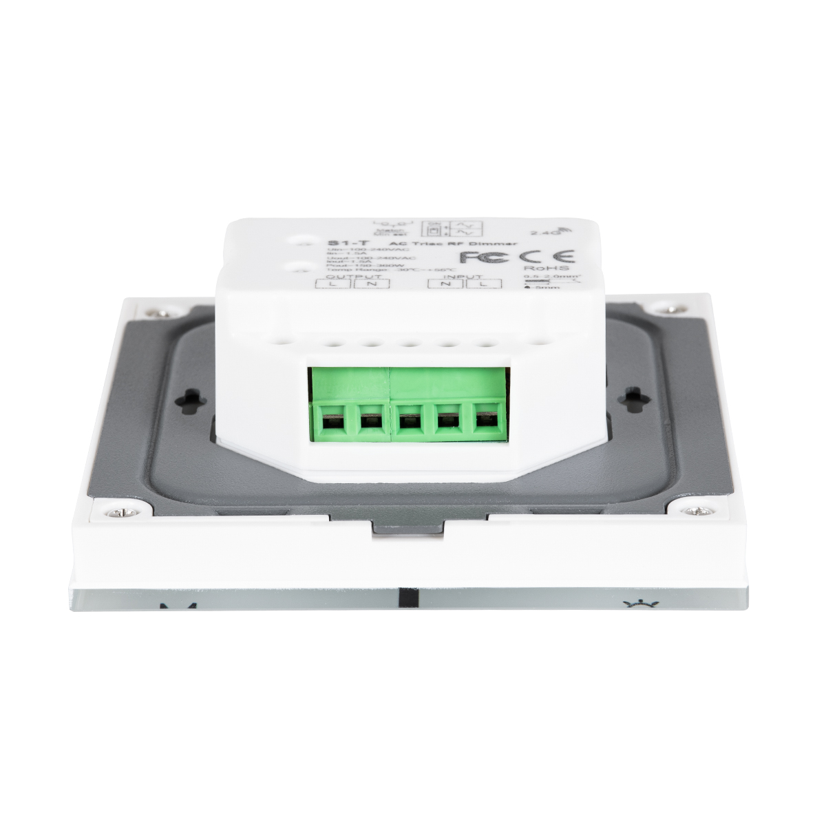 GloboStar® 71452 S1-T SKYDANCE AC Smart RF 2.4Ghz & Αφής - Touch Triac Dimming AC100-240V σε AC100-240V 1 x 1.5A 360W - Max 1.5A 360W - IP20 - Λευκό Σώμα - Μ8.5 x Π8.5 x Υ3.2cm - 5 Years Warranty GloboStar® 71452 S1-T SKYDANCE AC Smart RF 2.4Ghz & Αφής - Touch Triac Dimming AC100-240V σε AC100-240V 1 x 1.5A 360W - Max 1.5A 360W - IP20 - Λευκό Σώμα - Μ8.5 x Π8.5 x Υ3.2cm - 5 Years Warranty