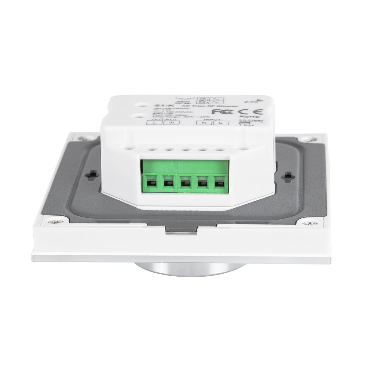 GloboStar® 71454 S1-K SKYDANCE AC Smart RF 2.4Ghz & Ροοστάτη - Push ON/OFF Triac Dimming AC100-240V σε AC100-240V 1 x 1.5A 360W - Max 1.5A 360W - IP20 - Λευκό Σώμα - Μ8.5 x Π8.5 x Υ5cm - 5 Years Warranty GloboStar® 71454 S1-K SKYDANCE AC Smart RF 2.4Ghz & Ροοστάτη - Push ON/OFF Triac Dimming AC100-240V σε AC100-240V 1 x 1.5A 360W - Max 1.5A 360W - IP20 - Λευκό Σώμα - Μ8.5 x Π8.5 x Υ5cm - 5 Years Warranty