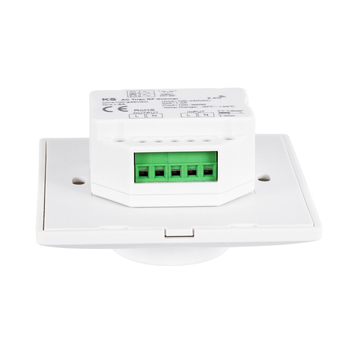 GloboStar® 71456 KS SKYDANCE AC Smart RF 2.4Ghz & Ροοστάτη Triac Dimming AC100-240V σε AC100-240V 1 x 1.5A 360W - Max 1.5A 360W - IP20 - Λευκό Σώμα - Μ8.5 x Π8.5 x Υ5.2cm - 5 Years Warranty GloboStar® 71456 KS SKYDANCE AC Smart RF 2.4Ghz & Ροοστάτη Triac Dimming AC100-240V σε AC100-240V 1 x 1.5A 360W - Max 1.5A 360W - IP20 - Λευκό Σώμα - Μ8.5 x Π8.5 x Υ5.2cm - 5 Years Warranty