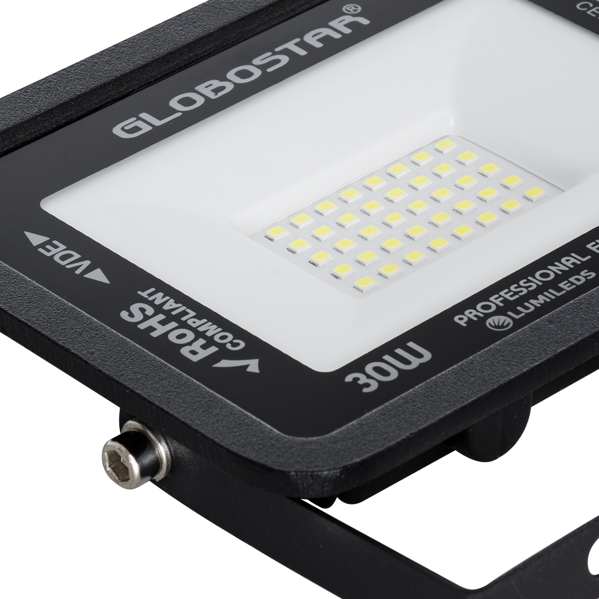 GloboStar® ATLAS 61416 Επαγγελματικός Προβολέας LED 30W 3750lm 120° AC 220-240V - Αδιάβροχος IP67 - Μ16 x Π2.5 x Υ12.5cm - Μαύρο - Ψυχρό Λευκό 6000K - LUMILEDS Chips - TÜV Rheinland Certified - 5 Years Warranty GloboStar® ATLAS 61416 Επαγγελματικός Προβολέας LED 30W 3750lm 120° AC 220-240V - Αδιάβροχος IP67 - Μ16 x Π2.5 x Υ12.5cm - Μαύρο - Ψυχρό Λευκό 6000K - LUMILEDS Chips - TÜV Rheinland Certified - 5 Years Warranty
