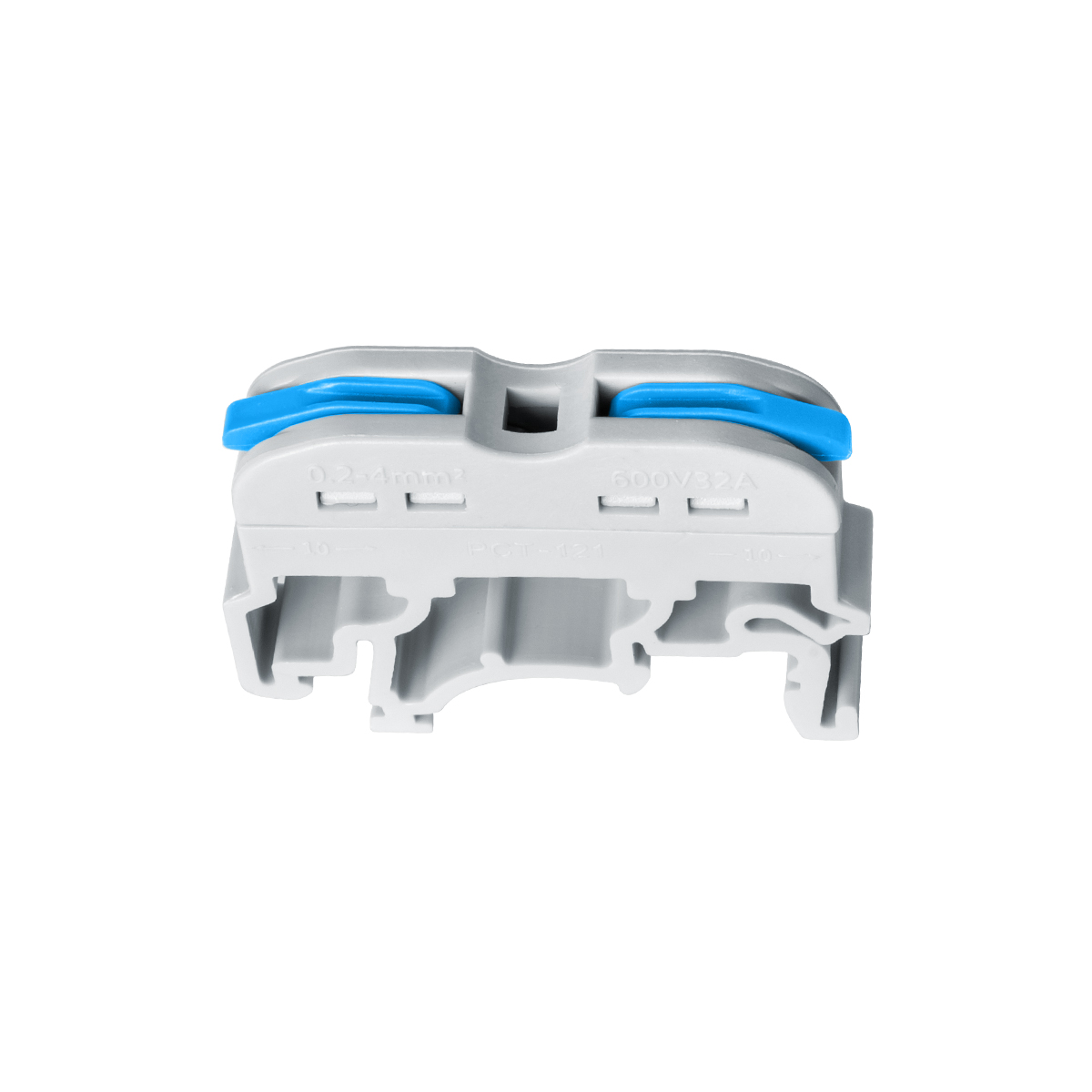 GloboStar® FAST-CONNECT 69903 Μονή Κλέμα Ράγας Ταχείας Σύνδεσης & Διακλάδωσης Καλωδίων για Ηλεκτρολογικούς Πίνακες - 1 x Είσοδος & 1 x Έξοδος με Συμβατή Διατομή Καλωδίων 0.2mm² έως 4mm² - 600V 32A Max - Μ4.5 x Π1 x Υ3.2cm - Γκρι & Μπλε - Πακέτο 10 Τεμαχίω GloboStar® FAST-CONNECT 69903 Μονή Κλέμα Ράγας Ταχείας Σύνδεσης & Διακλάδωσης Καλωδίων για Ηλεκτρολογικούς Πίνακες - 1 x Είσοδος & 1 x Έξοδος με Συμβατή Διατομή Καλωδίων 0.2mm² έως 4mm² - 600V 32A Max - Μ4.5 x Π1 x Υ3.2cm - Γκρι & Μπλε - Πακέτο 10 Τεμαχίω