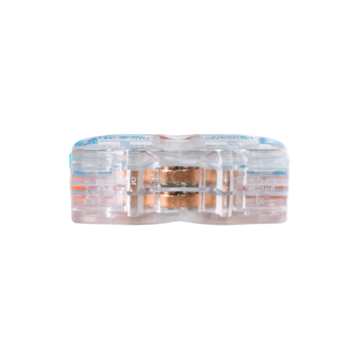 GloboStar® FAST-CONNECT 69907 Διπλή Κλέμα Ταχείας Σύνδεσης & Διακλάδωσης Καλωδίων - 2 x Είσοδοι & 2 x Έξοδοι με Συμβατή Διατομή Καλωδίων 0.08mm² έως 2.5mm² - 250V/4KV 32A Max - Μ2 x Π4 x Υ1.5cm - Διάφανο με Πορτοκαλί & Μπλε - Πακέτο 5 Τεμαχίων - 5 Years W GloboStar® FAST-CONNECT 69907 Διπλή Κλέμα Ταχείας Σύνδεσης & Διακλάδωσης Καλωδίων - 2 x Είσοδοι & 2 x Έξοδοι με Συμβατή Διατομή Καλωδίων 0.08mm² έως 2.5mm² - 250V/4KV 32A Max - Μ2 x Π4 x Υ1.5cm - Διάφανο με Πορτοκαλί & Μπλε - Πακέτο 5 Τεμαχίων - 5 Years W