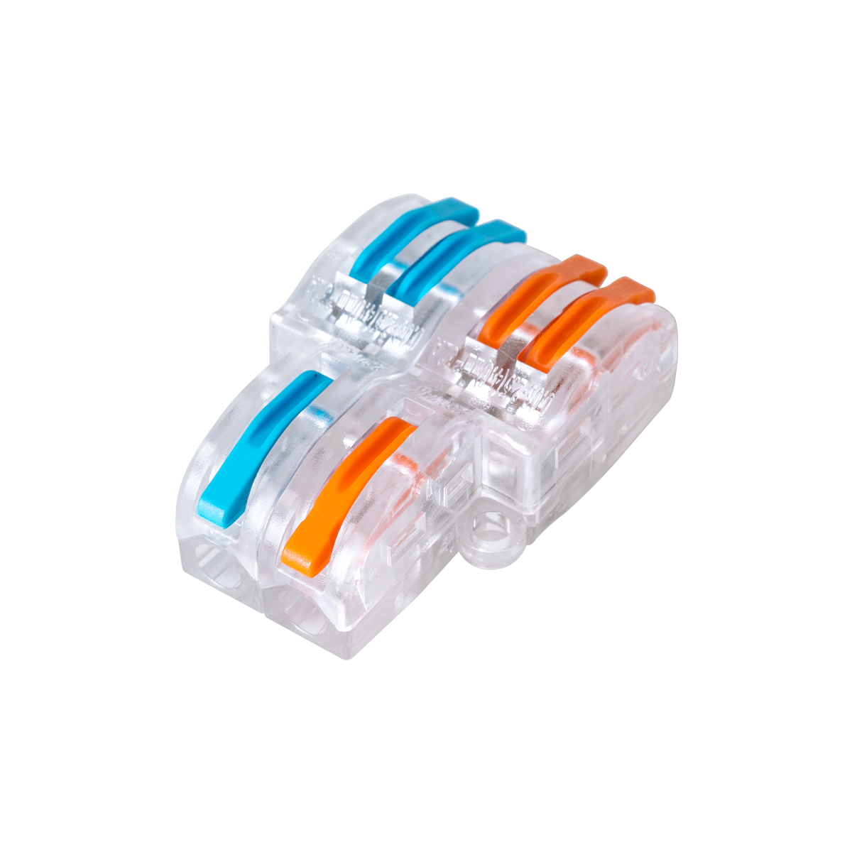 GloboStar® FAST-CONNECT 69909 Διπλή σε Τετραπλή Κλέμα Ταχείας Σύνδεσης & Διακλάδωσης Καλωδίων - 2 x Είσοδοι & 4 x Έξοδοι με Συμβατή Διατομή Καλωδίων 0.08mm² έως 2.5mm² - 250V/4KV 32A Max - Μ2.6 x Π4 x Υ1.5cm - Διάφανο με Πορτοκαλί & Μπλε - Πακέτο 5 Τεμαχί GloboStar® FAST-CONNECT 69909 Διπλή σε Τετραπλή Κλέμα Ταχείας Σύνδεσης & Διακλάδωσης Καλωδίων - 2 x Είσοδοι & 4 x Έξοδοι με Συμβατή Διατομή Καλωδίων 0.08mm² έως 2.5mm² - 250V/4KV 32A Max - Μ2.6 x Π4 x Υ1.5cm - Διάφανο με Πορτοκαλί & Μπλε - Πακέτο 5 Τεμαχί