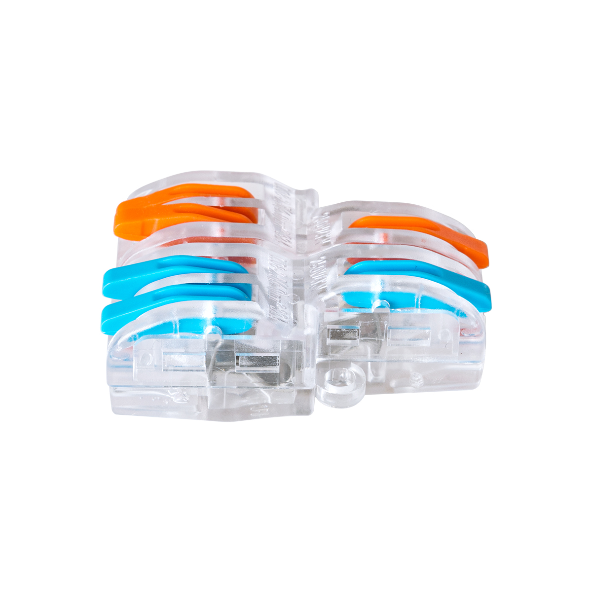 GloboStar® FAST-CONNECT 69909 Διπλή σε Τετραπλή Κλέμα Ταχείας Σύνδεσης & Διακλάδωσης Καλωδίων - 2 x Είσοδοι & 4 x Έξοδοι με Συμβατή Διατομή Καλωδίων 0.08mm² έως 2.5mm² - 250V/4KV 32A Max - Μ2.6 x Π4 x Υ1.5cm - Διάφανο με Πορτοκαλί & Μπλε - Πακέτο 5 Τεμαχί GloboStar® FAST-CONNECT 69909 Διπλή σε Τετραπλή Κλέμα Ταχείας Σύνδεσης & Διακλάδωσης Καλωδίων - 2 x Είσοδοι & 4 x Έξοδοι με Συμβατή Διατομή Καλωδίων 0.08mm² έως 2.5mm² - 250V/4KV 32A Max - Μ2.6 x Π4 x Υ1.5cm - Διάφανο με Πορτοκαλί & Μπλε - Πακέτο 5 Τεμαχί