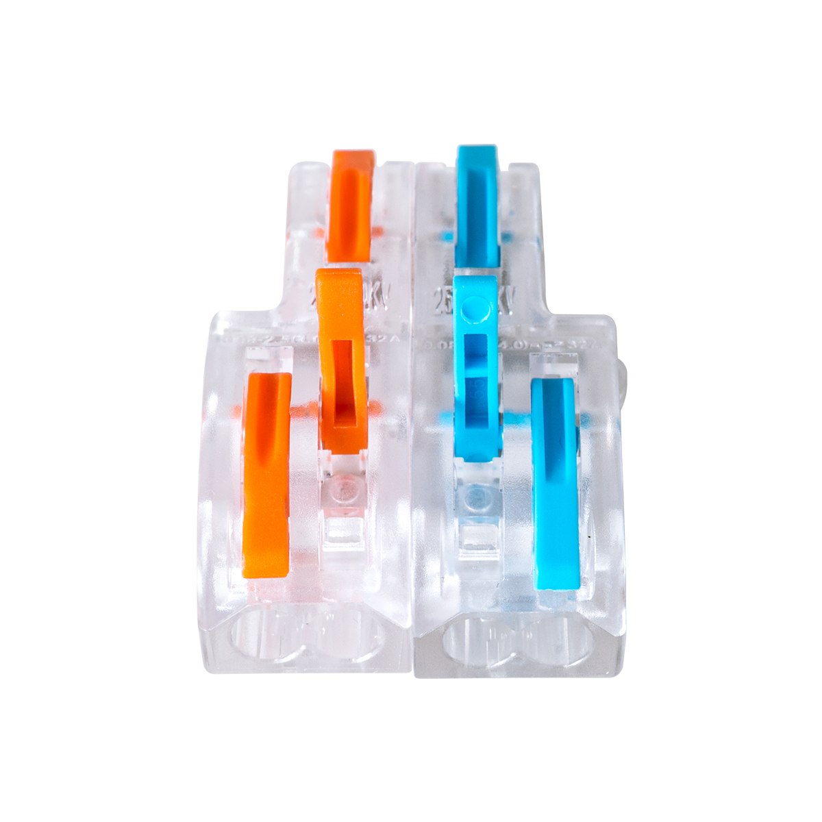 GloboStar® FAST-CONNECT 69909 Διπλή σε Τετραπλή Κλέμα Ταχείας Σύνδεσης & Διακλάδωσης Καλωδίων - 2 x Είσοδοι & 4 x Έξοδοι με Συμβατή Διατομή Καλωδίων 0.08mm² έως 2.5mm² - 250V/4KV 32A Max - Μ2.6 x Π4 x Υ1.5cm - Διάφανο με Πορτοκαλί & Μπλε - Πακέτο 5 Τεμαχί GloboStar® FAST-CONNECT 69909 Διπλή σε Τετραπλή Κλέμα Ταχείας Σύνδεσης & Διακλάδωσης Καλωδίων - 2 x Είσοδοι & 4 x Έξοδοι με Συμβατή Διατομή Καλωδίων 0.08mm² έως 2.5mm² - 250V/4KV 32A Max - Μ2.6 x Π4 x Υ1.5cm - Διάφανο με Πορτοκαλί & Μπλε - Πακέτο 5 Τεμαχί