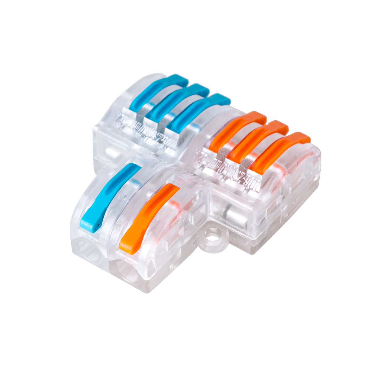 GloboStar® FAST-CONNECT 69910 Διπλή σε Εξαπλή Κλέμα Ταχείας Σύνδεσης & Διακλάδωσης Καλωδίων - 2 x Είσοδοι & 6 x Έξοδοι με Συμβατή Διατομή Καλωδίων 0.08mm² έως 2.5mm² - 250V/4KV 32A Max - Μ3.6 x Π4 x Υ1.5cm - Διάφανο με Πορτοκαλί & Μπλε - Πακέτο 5 Τεμαχίων GloboStar® FAST-CONNECT 69910 Διπλή σε Εξαπλή Κλέμα Ταχείας Σύνδεσης & Διακλάδωσης Καλωδίων - 2 x Είσοδοι & 6 x Έξοδοι με Συμβατή Διατομή Καλωδίων 0.08mm² έως 2.5mm² - 250V/4KV 32A Max - Μ3.6 x Π4 x Υ1.5cm - Διάφανο με Πορτοκαλί & Μπλε - Πακέτο 5 Τεμαχίων