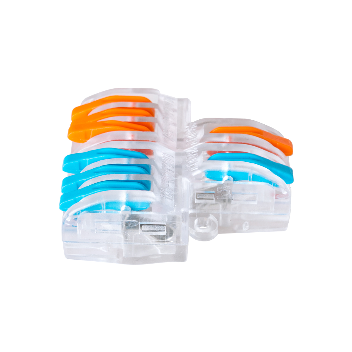 GloboStar® FAST-CONNECT 69910 Διπλή σε Εξαπλή Κλέμα Ταχείας Σύνδεσης & Διακλάδωσης Καλωδίων - 2 x Είσοδοι & 6 x Έξοδοι με Συμβατή Διατομή Καλωδίων 0.08mm² έως 2.5mm² - 250V/4KV 32A Max - Μ3.6 x Π4 x Υ1.5cm - Διάφανο με Πορτοκαλί & Μπλε - Πακέτο 5 Τεμαχίων GloboStar® FAST-CONNECT 69910 Διπλή σε Εξαπλή Κλέμα Ταχείας Σύνδεσης & Διακλάδωσης Καλωδίων - 2 x Είσοδοι & 6 x Έξοδοι με Συμβατή Διατομή Καλωδίων 0.08mm² έως 2.5mm² - 250V/4KV 32A Max - Μ3.6 x Π4 x Υ1.5cm - Διάφανο με Πορτοκαλί & Μπλε - Πακέτο 5 Τεμαχίων