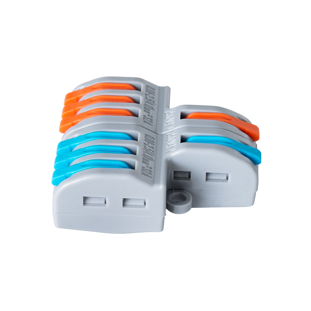GloboStar® FAST-CONNECT 69914 Διπλή σε Εξαπλή Κλέμα Ταχείας Σύνδεσης & Διακλάδωσης Καλωδίων - 2 x Είσοδοι & 6 x Έξοδοι με Συμβατή Διατομή Καλωδίων 0.08mm² έως 2.5mm² - 250V/4KV 32A Max - Μ3.6 x Π4 x Υ1.5cm - Γκρι με Πορτοκαλί & Μπλε - Πακέτο 5 Τεμαχίων - GloboStar® FAST-CONNECT 69914 Διπλή σε Εξαπλή Κλέμα Ταχείας Σύνδεσης & Διακλάδωσης Καλωδίων - 2 x Είσοδοι & 6 x Έξοδοι με Συμβατή Διατομή Καλωδίων 0.08mm² έως 2.5mm² - 250V/4KV 32A Max - Μ3.6 x Π4 x Υ1.5cm - Γκρι με Πορτοκαλί & Μπλε - Πακέτο 5 Τεμαχίων -