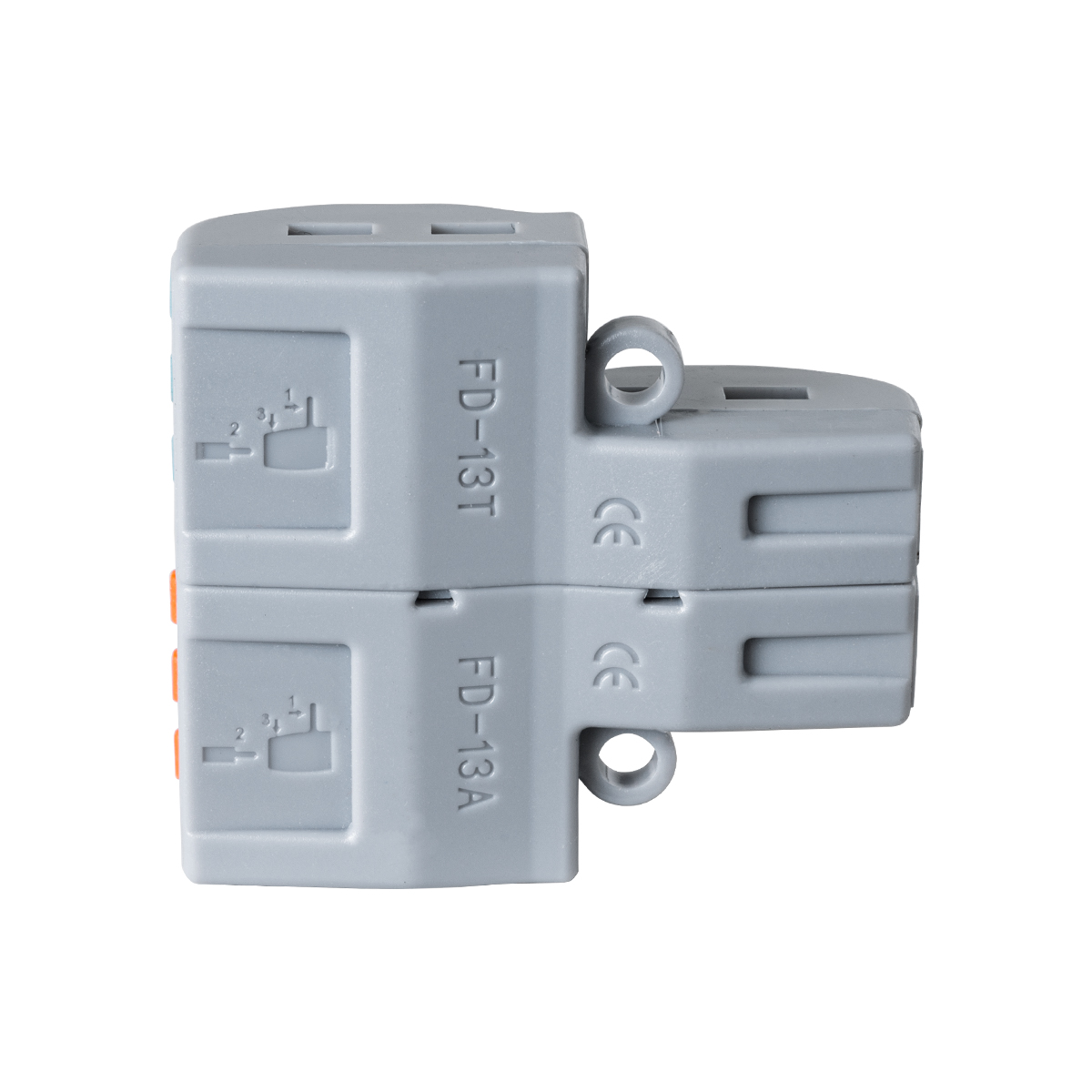 GloboStar® FAST-CONNECT 69914 Διπλή σε Εξαπλή Κλέμα Ταχείας Σύνδεσης & Διακλάδωσης Καλωδίων - 2 x Είσοδοι & 6 x Έξοδοι με Συμβατή Διατομή Καλωδίων 0.08mm² έως 2.5mm² - 250V/4KV 32A Max - Μ3.6 x Π4 x Υ1.5cm - Γκρι με Πορτοκαλί & Μπλε - Πακέτο 5 Τεμαχίων - GloboStar® FAST-CONNECT 69914 Διπλή σε Εξαπλή Κλέμα Ταχείας Σύνδεσης & Διακλάδωσης Καλωδίων - 2 x Είσοδοι & 6 x Έξοδοι με Συμβατή Διατομή Καλωδίων 0.08mm² έως 2.5mm² - 250V/4KV 32A Max - Μ3.6 x Π4 x Υ1.5cm - Γκρι με Πορτοκαλί & Μπλε - Πακέτο 5 Τεμαχίων -