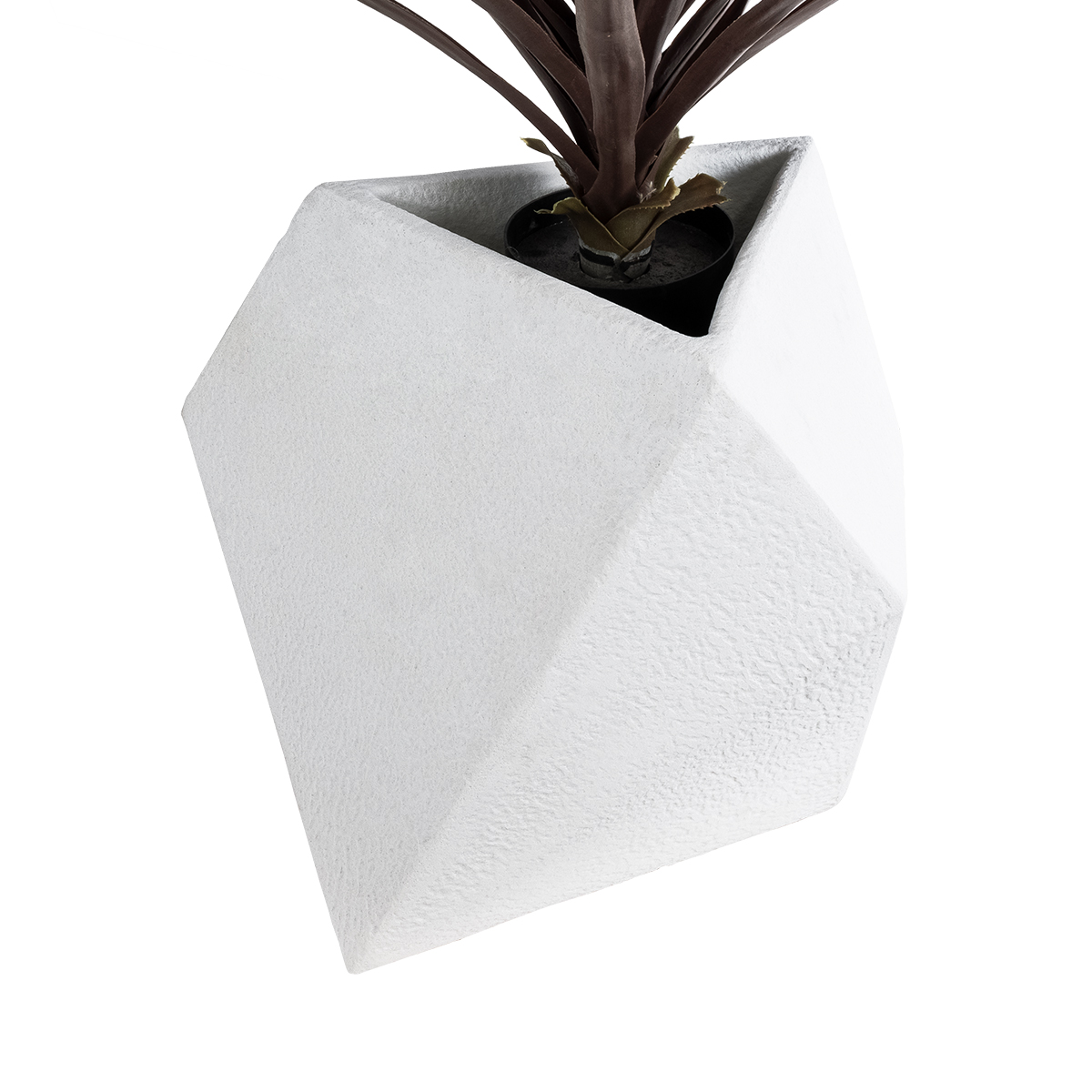 GloboStar® Artificial Garden ALBEROBELLO 20737 Επιδαπέδιο Πολυεστερικό Τσιμεντένιο Κασπώ Γλάστρα - Flower Pot Λευκό Μ50 x Π30 x Υ50cm GloboStar® Artificial Garden ALBEROBELLO 20737 Επιδαπέδιο Πολυεστερικό Τσιμεντένιο Κασπώ Γλάστρα - Flower Pot Λευκό Μ50 x Π30 x Υ50cm