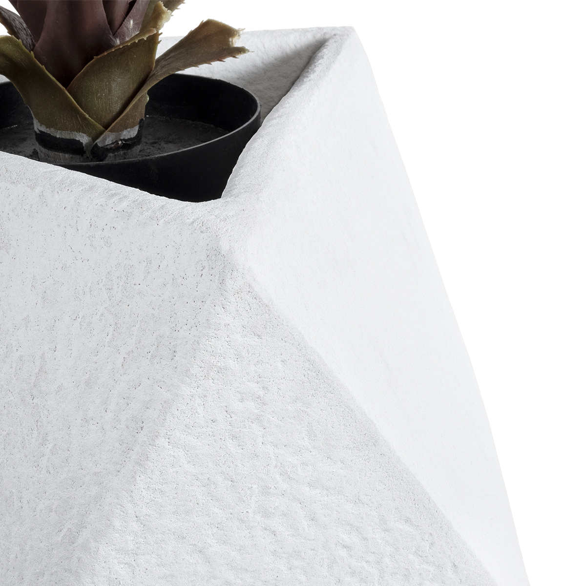 GloboStar® Artificial Garden ALBEROBELLO 20737 Επιδαπέδιο Πολυεστερικό Τσιμεντένιο Κασπώ Γλάστρα - Flower Pot Λευκό Μ50 x Π30 x Υ50cm GloboStar® Artificial Garden ALBEROBELLO 20737 Επιδαπέδιο Πολυεστερικό Τσιμεντένιο Κασπώ Γλάστρα - Flower Pot Λευκό Μ50 x Π30 x Υ50cm
