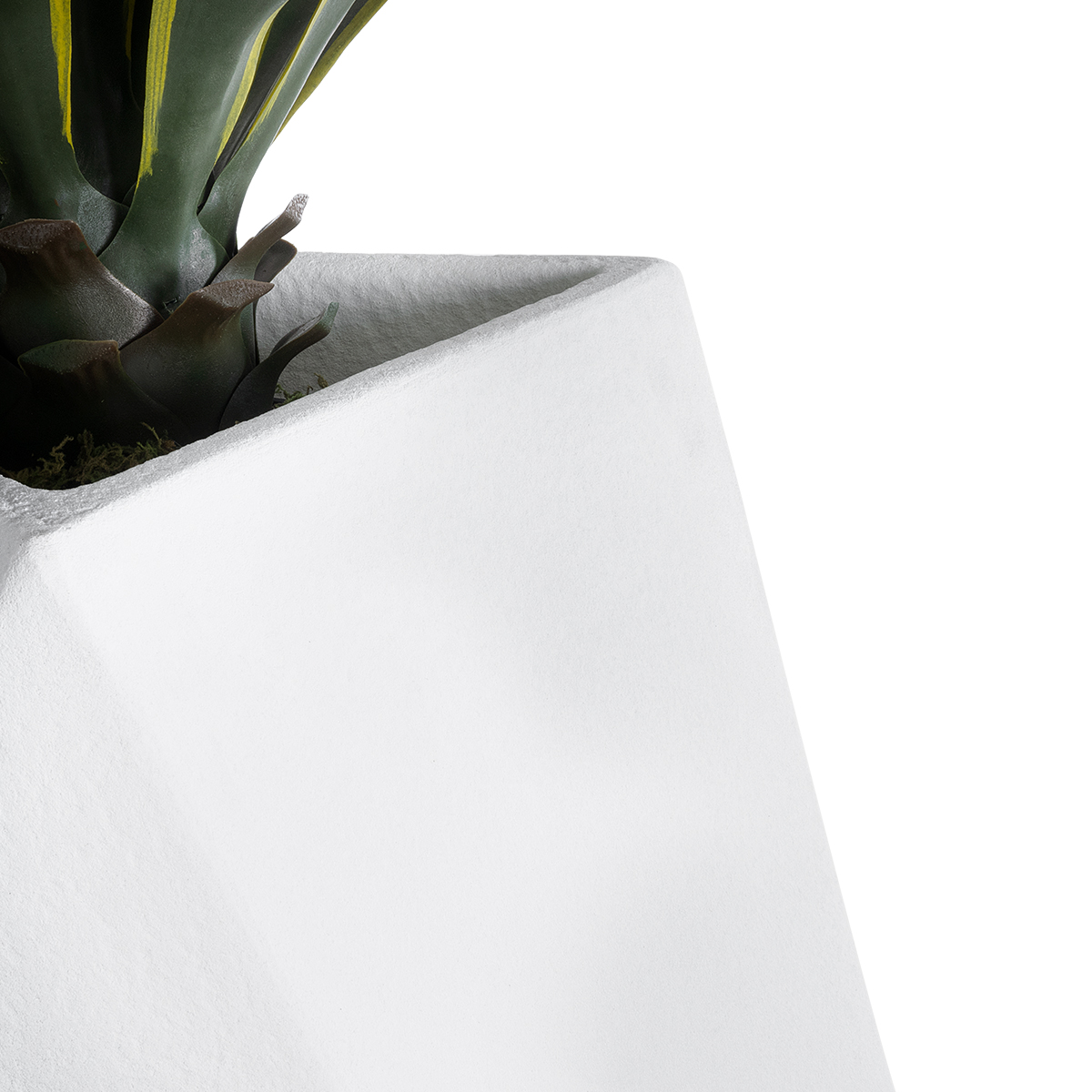 GloboStar® Artificial Garden ALBEROBELLO 20738 Επιδαπέδιο Πολυεστερικό Τσιμεντένιο Κασπώ Γλάστρα - Flower Pot Λευκό Μ58 x Π30 x Υ90cm GloboStar® Artificial Garden ALBEROBELLO 20738 Επιδαπέδιο Πολυεστερικό Τσιμεντένιο Κασπώ Γλάστρα - Flower Pot Λευκό Μ58 x Π30 x Υ90cm