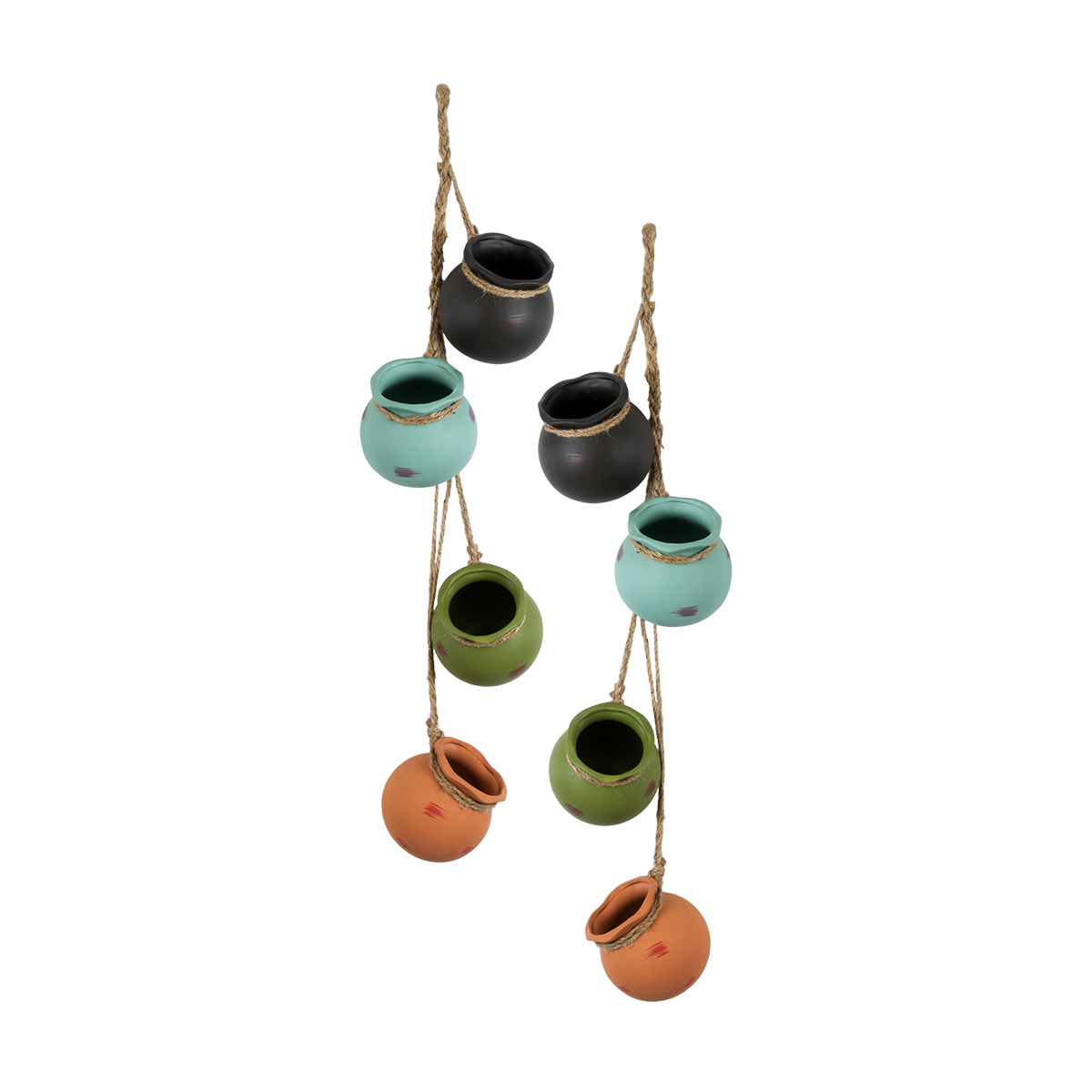 GloboStar® Artificial Garden AIGYPT 20531 ΣΕΤ 2 Κρεμαστά Διακοσμητικά Κεραμικά Κασπώ Γλάστρες - Flower Pots Μαύρό με Γαλάζιο και Πράσινο με Πορτοκαλί Μ18 x Π10 x Υ70cm GloboStar® Artificial Garden AIGYPT 20531 ΣΕΤ 2 Κρεμαστά Διακοσμητικά Κεραμικά Κασπώ Γλάστρες - Flower Pots Μαύρό με Γαλάζιο και Πράσινο με Πορτοκαλί Μ18 x Π10 x Υ70cm