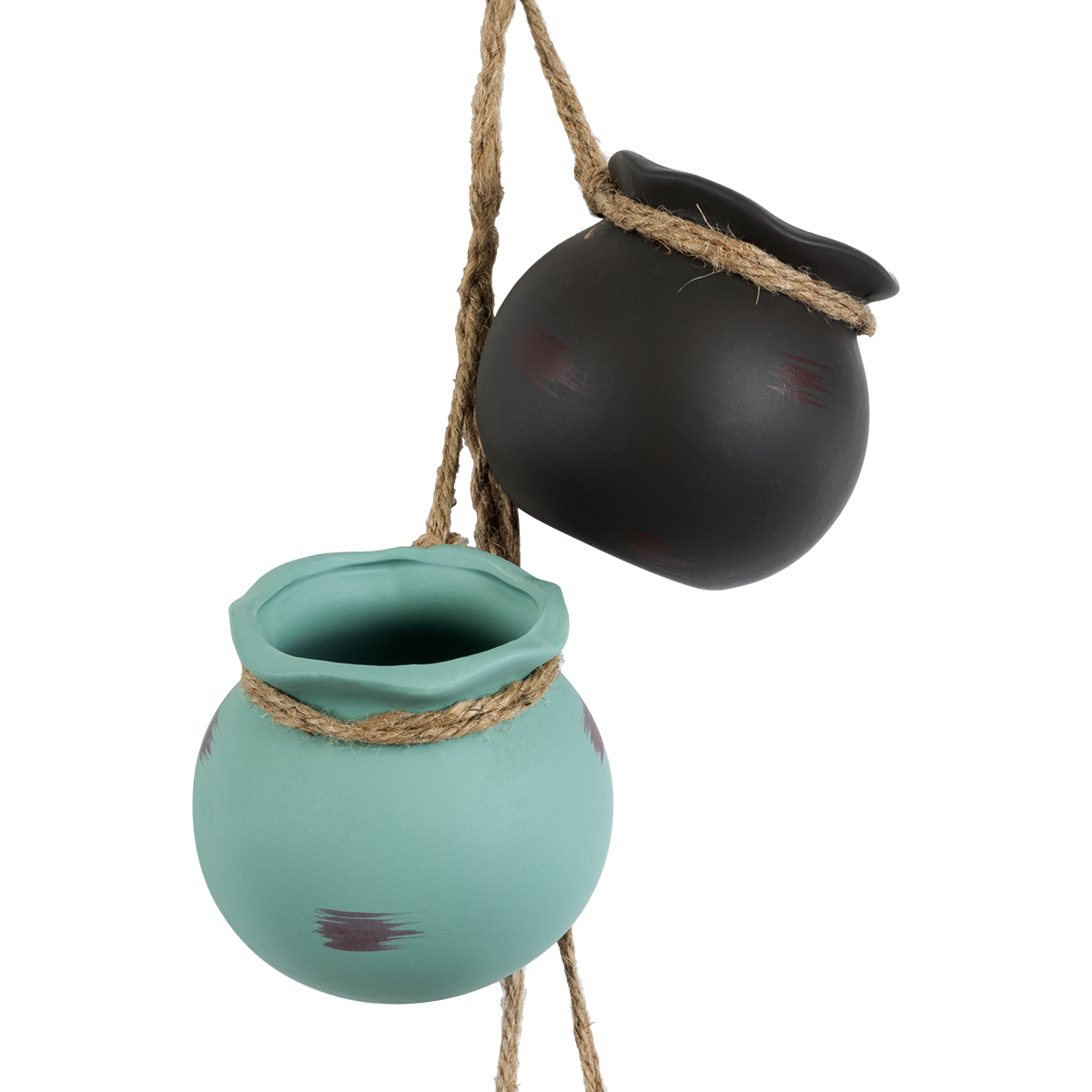 GloboStar® Artificial Garden AIGYPT 20531 ΣΕΤ 2 Κρεμαστά Διακοσμητικά Κεραμικά Κασπώ Γλάστρες - Flower Pots Μαύρό με Γαλάζιο και Πράσινο με Πορτοκαλί Μ18 x Π10 x Υ70cm GloboStar® Artificial Garden AIGYPT 20531 ΣΕΤ 2 Κρεμαστά Διακοσμητικά Κεραμικά Κασπώ Γλάστρες - Flower Pots Μαύρό με Γαλάζιο και Πράσινο με Πορτοκαλί Μ18 x Π10 x Υ70cm