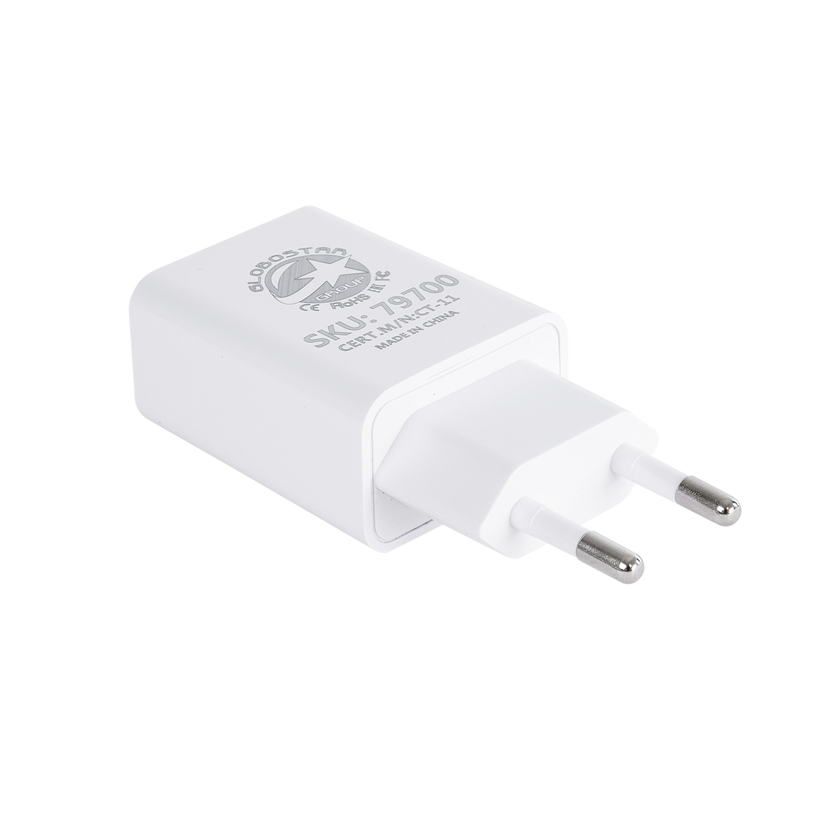GloboStar® 79708 Φορτιστής Πρίζας Charger 1x Type-A USB Port DC 5V 1A Max 5W GloboStar® 79708 Φορτιστής Πρίζας Charger 1x Type-A USB Port DC 5V 1A Max 5W