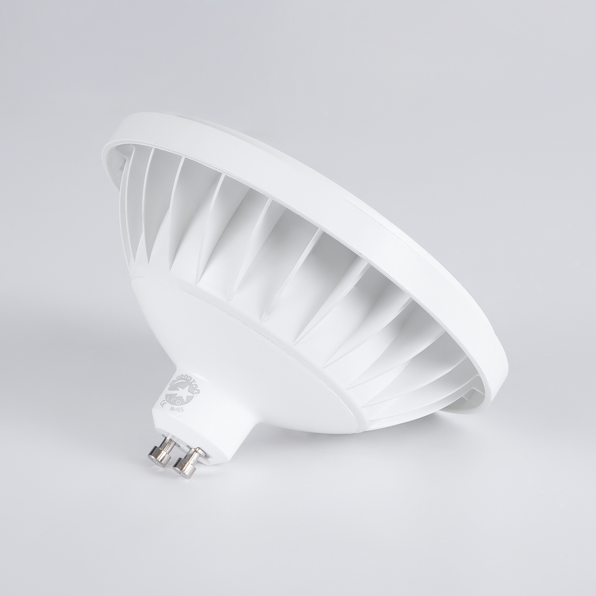 GLOBOSTAR® BEAMAR 60132 Σποτ GU10 AR111 LED 15W 1500lm 12° AC 220-240V IP20 Ψυχρό Λευκό 6000K Dimmable - Μ11 x Π11 x Υ6.6cm - 3 Χρόνια Εγγύηση