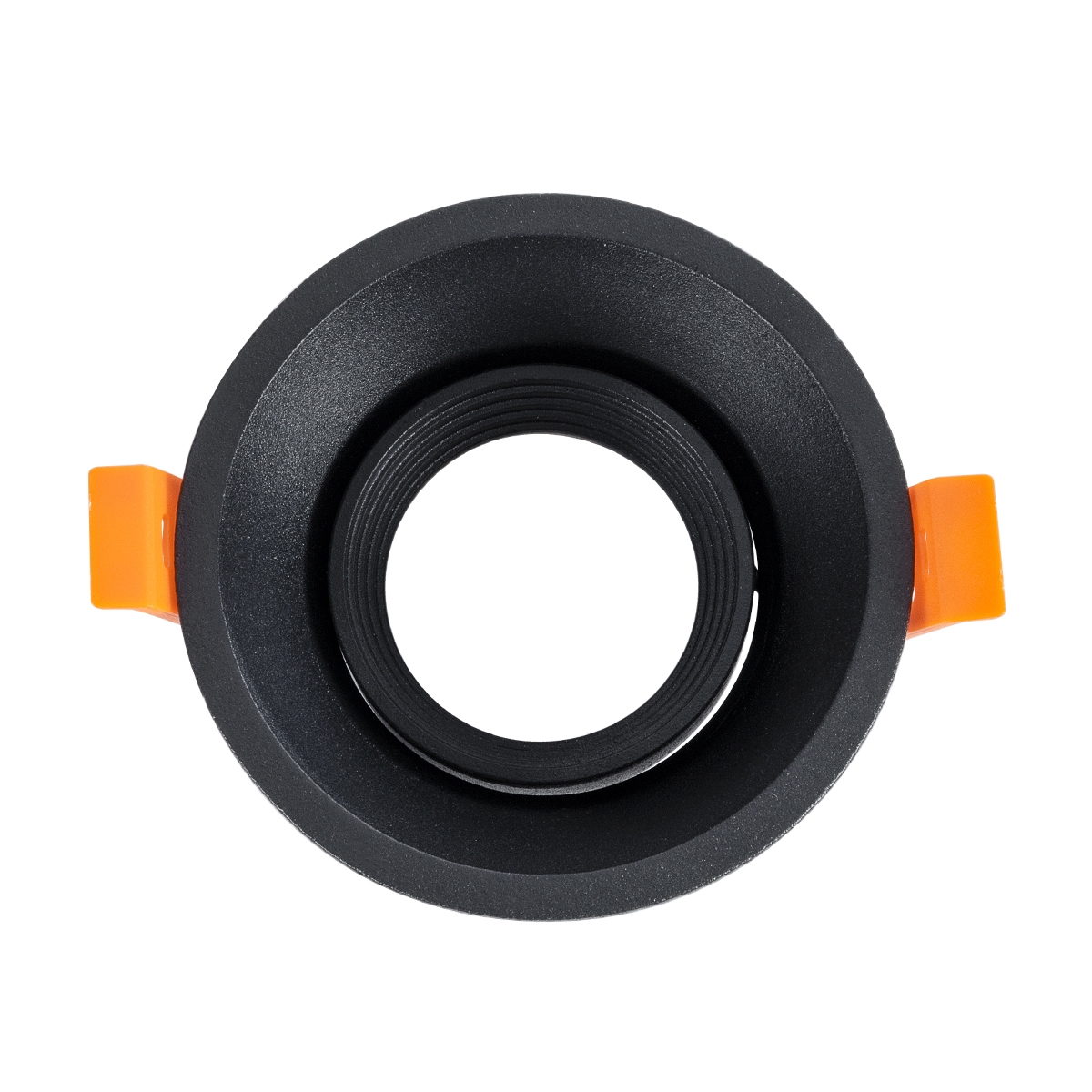 GLOBOSTAR® ALPHA 77831 Χωνευτή Κινούμενη Βάση για Σποτ MR16 με Ντουί GU10/GU5.3 IP20 - Μαύρο Ματ - Μ9.4 x Π9.4 x Υ4.2cm / Q8.3cm