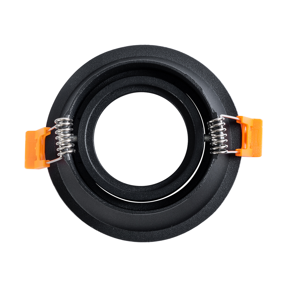 GLOBOSTAR® ALPHA 77831 Χωνευτή Κινούμενη Βάση για Σποτ MR16 με Ντουί GU10/GU5.3 IP20 - Μαύρο Ματ - Μ9.4 x Π9.4 x Υ4.2cm / Q8.3cm
