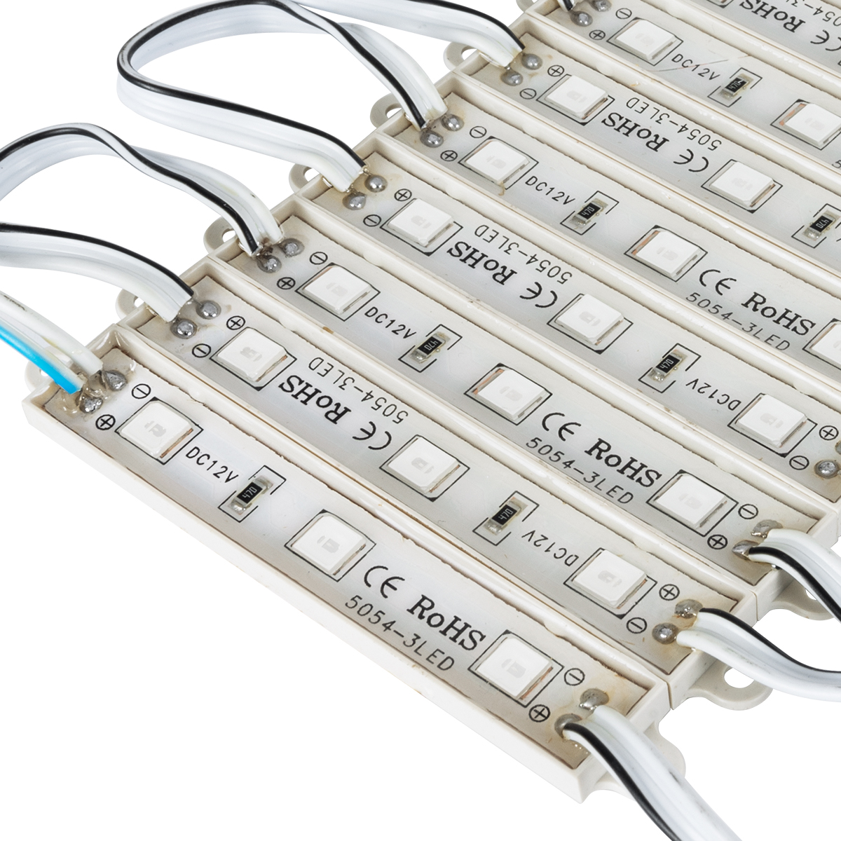 GloboStar® 73705 20 Τεμάχια x LED Modules 3 x SMD 5050 0.8W 50lm DC 12V - Αδιάβροχο IP66 - Μπλε - 2 Χρόνια Εγγύηση GloboStar® 73705 20 Τεμάχια x LED Modules 3 x SMD 5050 0.8W 50lm DC 12V - Αδιάβροχο IP66 - Μπλε - 2 Χρόνια Εγγύηση