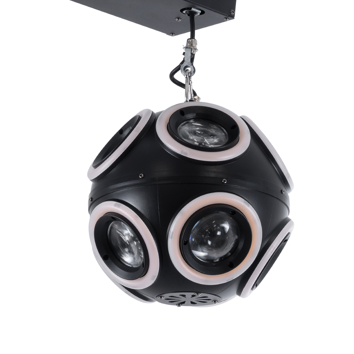GloboStar® 51197 LIFT BALL Επαγγελματικό Φωτιστικό Ειδικών Εφέ Φ25cm KINETIC BALL MATRIX PIXEL Super BEAM Light CREE LED 4in1 300W - 10 x 20W LED COB Chips RGBW & 10 x 20W LED COB Chips Ultra Gold Warm White 2200K - Μέγιστο Μήκος Ανύψωσης 6 Μέτρα - AC 220