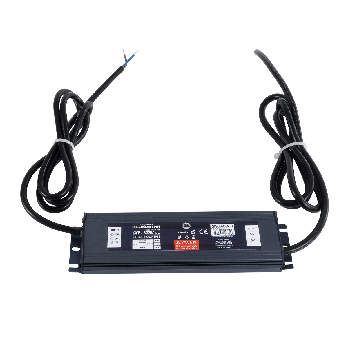 GloboStar® 60963 Αδιάβροχο Τροφοδοτικό SELV για Προϊόντα Φωτισμού LED 100W 4.17A - AC 220-240V σε DC 24V με 1.2m VDE Καλώδιο Παροχής & Εξόδου Τροφοδοσίας - Αδιάβροχο IP68 - M20 x W5 x H2cm - 3 Χρόνια Εγγύηση GloboStar® 60963 Αδιάβροχο Τροφοδοτικό SELV για Προϊόντα Φωτισμού LED 100W 4.17A - AC 220-240V σε DC 24V με 1.2m VDE Καλώδιο Παροχής & Εξόδου Τροφοδοσίας - Αδιάβροχο IP68 - M20 x W5 x H2cm - 3 Χρόνια Εγγύηση