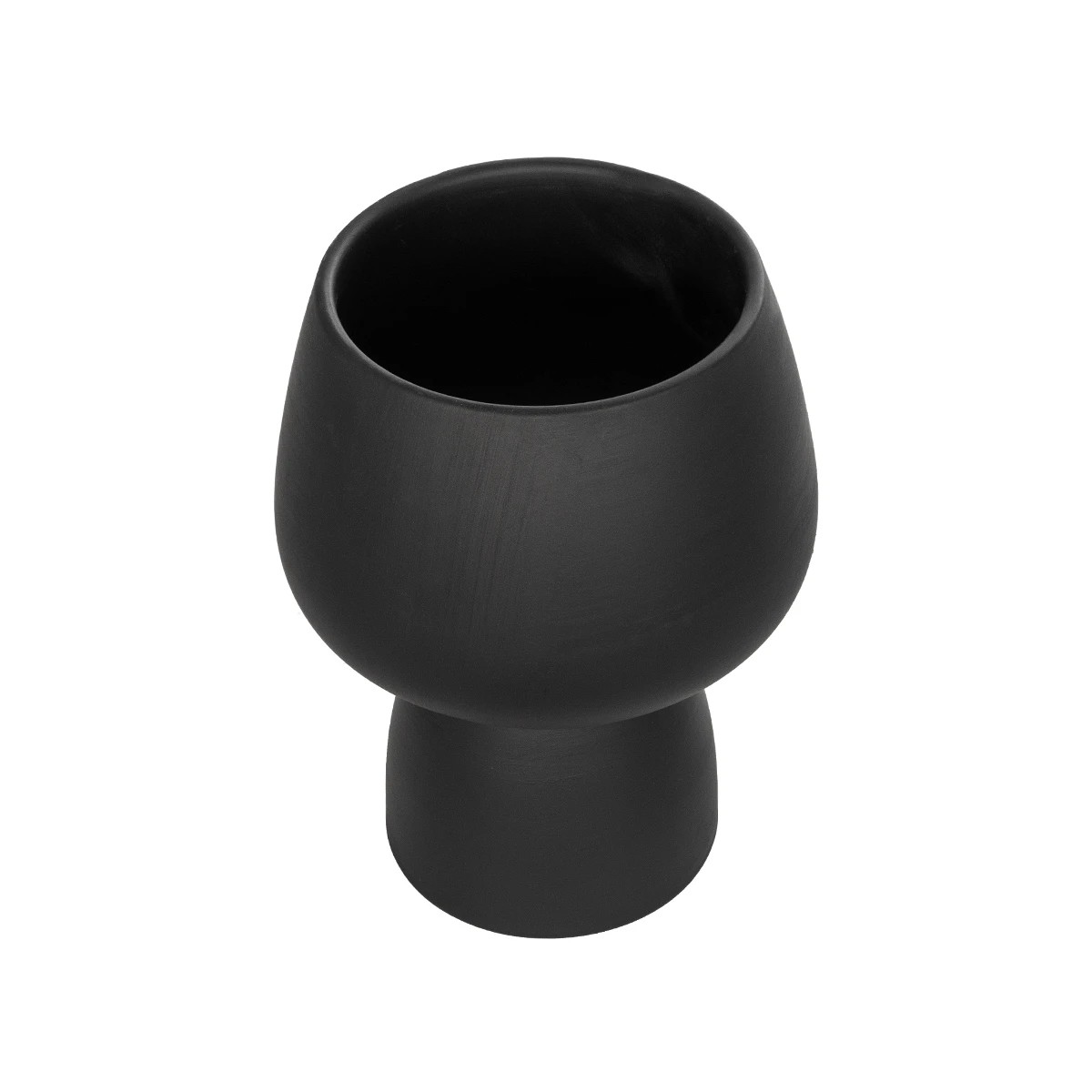 GloboStar® Artificial Garden CAMERON 21272 Διακοσμητικό Κεραμικό Βάζo Μαύρο Π16 x Μ16 x Υ20cm GloboStar® Artificial Garden CAMERON 21272 Διακοσμητικό Κεραμικό Βάζo Μαύρο Π16 x Μ16 x Υ20cm