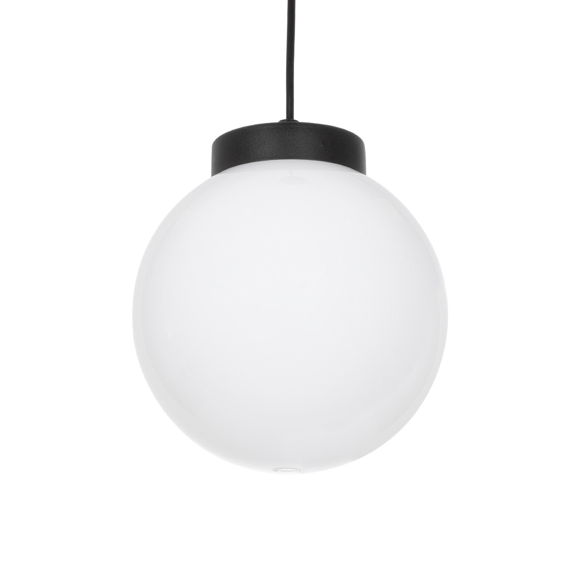 GLOBOSTAR® AGROS 61591 Μοντέρνο Κρεμαστό Φωτιστικό Οροφής με Ντουί 1 x E27 AC 220-240V IP65 - Λευκό & Μάυρο - Μ20 x Π20 x Υ22cm