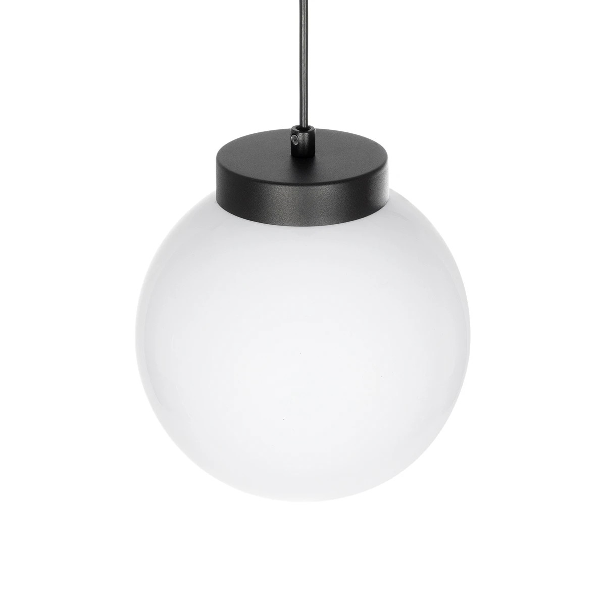 GLOBOSTAR® AGROS 61591 Μοντέρνο Κρεμαστό Φωτιστικό Οροφής με Ντουί 1 x E27 AC 220-240V IP65 - Λευκό & Μάυρο - Μ20 x Π20 x Υ22cm