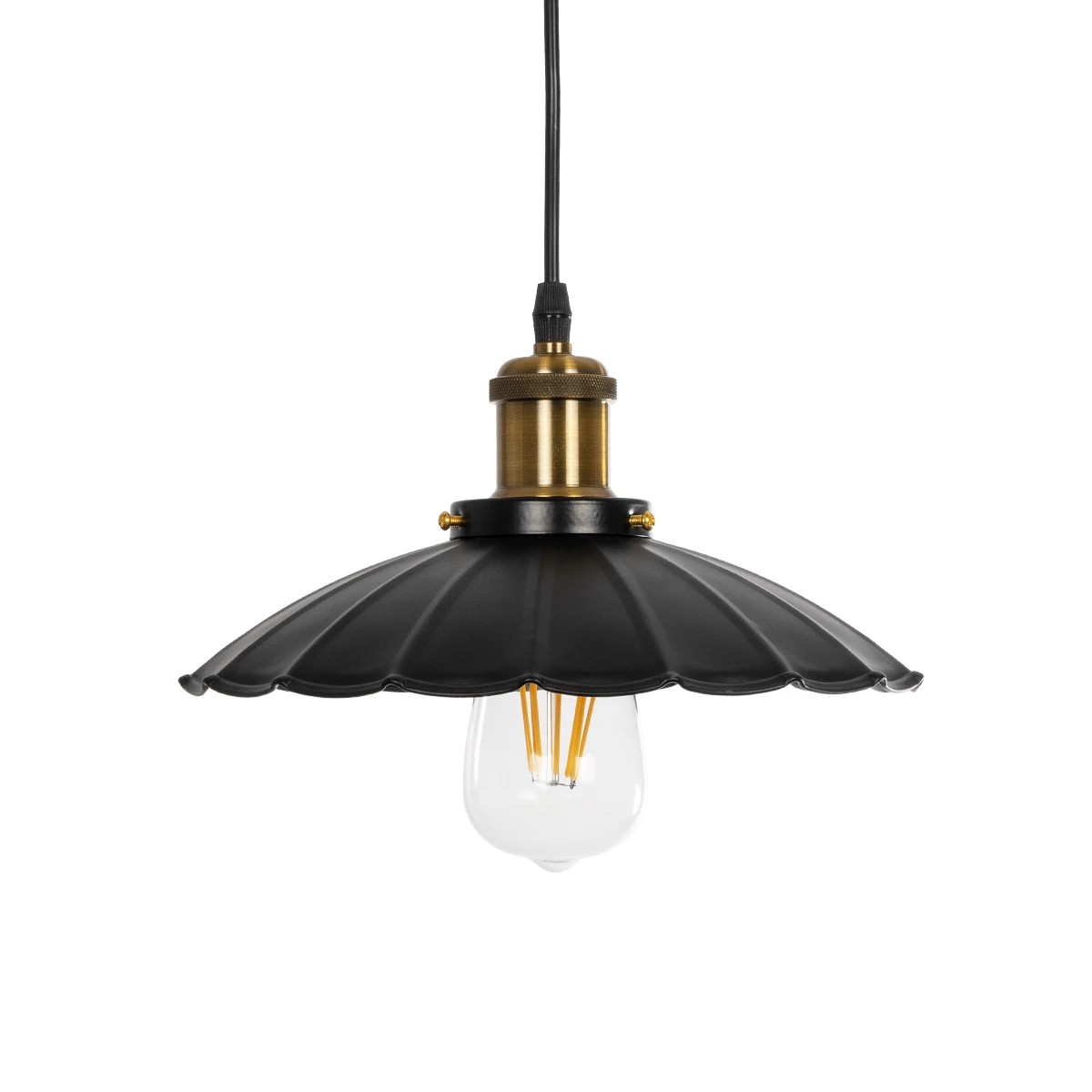 GLOBOSTAR® MARGI 999-0229 Vintage Κρεμαστό Φωτιστικό Οροφής με Ντουί 1 x E27 AC 220-240V IP20 - Μαύρο & Χρυσό - Μ26 x Π26 x Υ14cm GLOBOSTAR® MARGI 999-0229 Vintage Κρεμαστό Φωτιστικό Οροφής με Ντουί 1 x E27 AC 220-240V IP20 - Μαύρο & Χρυσό - Μ26 x Π26 x Υ14cm