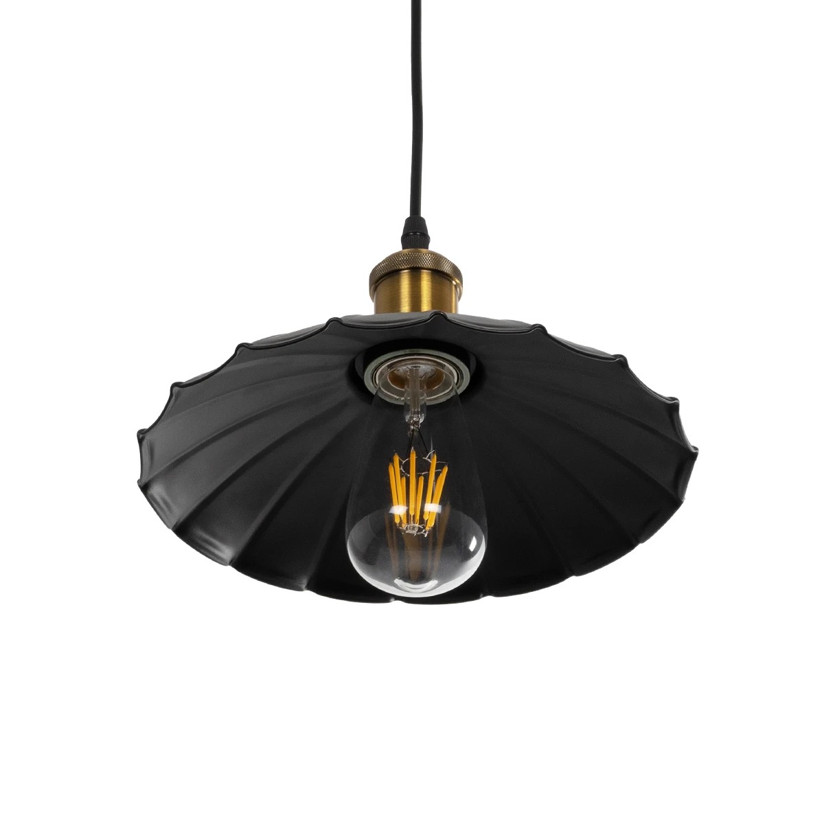GLOBOSTAR® MARGI 999-0229 Vintage Κρεμαστό Φωτιστικό Οροφής με Ντουί 1 x E27 AC 220-240V IP20 - Μαύρο & Χρυσό - Μ26 x Π26 x Υ14cm GLOBOSTAR® MARGI 999-0229 Vintage Κρεμαστό Φωτιστικό Οροφής με Ντουί 1 x E27 AC 220-240V IP20 - Μαύρο & Χρυσό - Μ26 x Π26 x Υ14cm