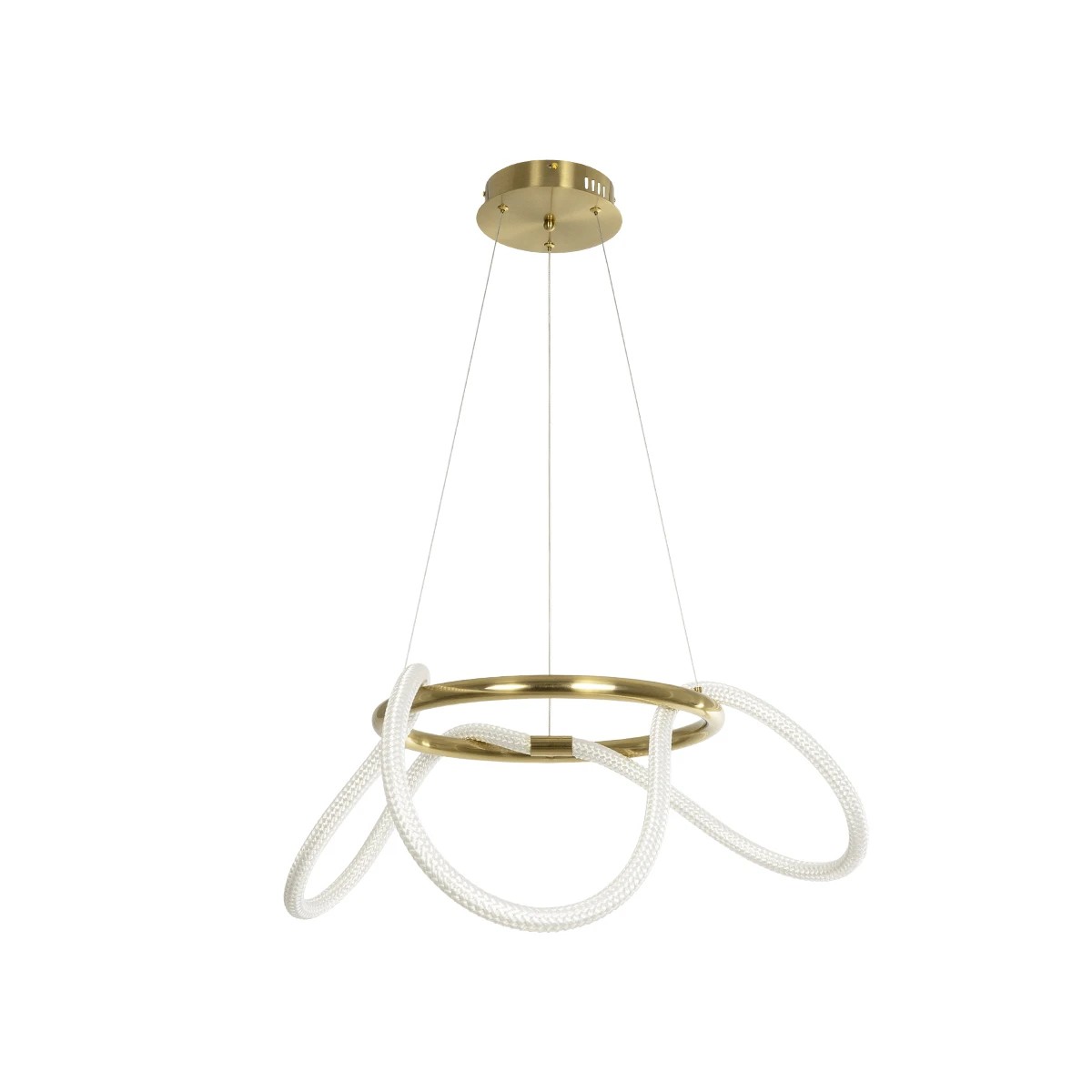 kelvo® GLOW 61658 Μοντέρνο Κρεμαστό Φωτιστικό Οροφής LED 36W 3600lm 360° AC 220-240V IP20 Ρυθμιζόμενο Λευκό CCT με Χειριστήριο από 2700K έως 6000K Dimmable - Lumileds SMD Chip - Χρυσό Πλατίνα & Λευκό Νήμα - Μ60 x Π60 x Υ45cm - 3 Χρόνια Εγγύηση kelvo® GLOW 61658 Μοντέρνο Κρεμαστό Φωτιστικό Οροφής LED 36W 3600lm 360° AC 220-240V IP20 Ρυθμιζόμενο Λευκό CCT με Χειριστήριο από 2700K έως 6000K Dimmable - Lumileds SMD Chip - Χρυσό Πλατίνα & Λευκό Νήμα - Μ60 x Π60 x Υ45cm - 3 Χρόνια Εγγύηση