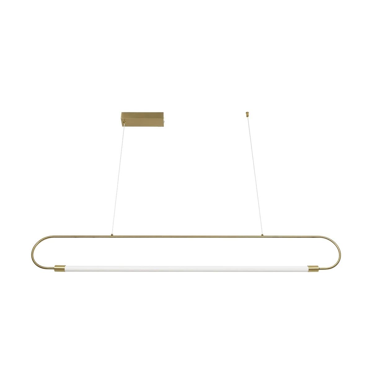 kelvo® GLOW 61664 Μοντέρνο Κρεμαστό Φωτιστικό Οροφής LED 15W 1500lm 360° AC 220-240V IP20 Ρυθμιζόμενο Λευκό CCT με Χειριστήριο από 2700K έως 6000K Dimmable - Lumileds SMD Chip - Χρυσό Πλατίνα & Λευκό Νήμα - Μ120 x Π3 x Υ25cm - 3 Χρόνια Εγγύηση kelvo® GLOW 61664 Μοντέρνο Κρεμαστό Φωτιστικό Οροφής LED 15W 1500lm 360° AC 220-240V IP20 Ρυθμιζόμενο Λευκό CCT με Χειριστήριο από 2700K έως 6000K Dimmable - Lumileds SMD Chip - Χρυσό Πλατίνα & Λευκό Νήμα - Μ120 x Π3 x Υ25cm - 3 Χρόνια Εγγύηση