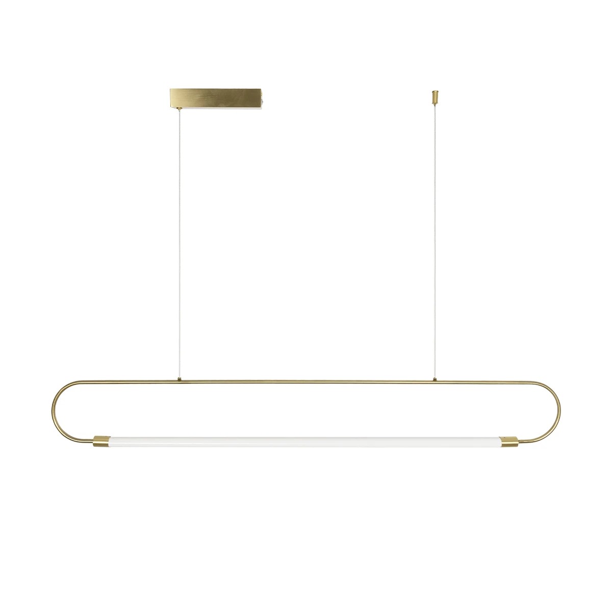 kelvo® GLOW 61664 Μοντέρνο Κρεμαστό Φωτιστικό Οροφής LED 15W 1500lm 360° AC 220-240V IP20 Ρυθμιζόμενο Λευκό CCT με Χειριστήριο από 2700K έως 6000K Dimmable - Lumileds SMD Chip - Χρυσό Πλατίνα & Λευκό Νήμα - Μ120 x Π3 x Υ25cm - 3 Χρόνια Εγγύηση kelvo® GLOW 61664 Μοντέρνο Κρεμαστό Φωτιστικό Οροφής LED 15W 1500lm 360° AC 220-240V IP20 Ρυθμιζόμενο Λευκό CCT με Χειριστήριο από 2700K έως 6000K Dimmable - Lumileds SMD Chip - Χρυσό Πλατίνα & Λευκό Νήμα - Μ120 x Π3 x Υ25cm - 3 Χρόνια Εγγύηση
