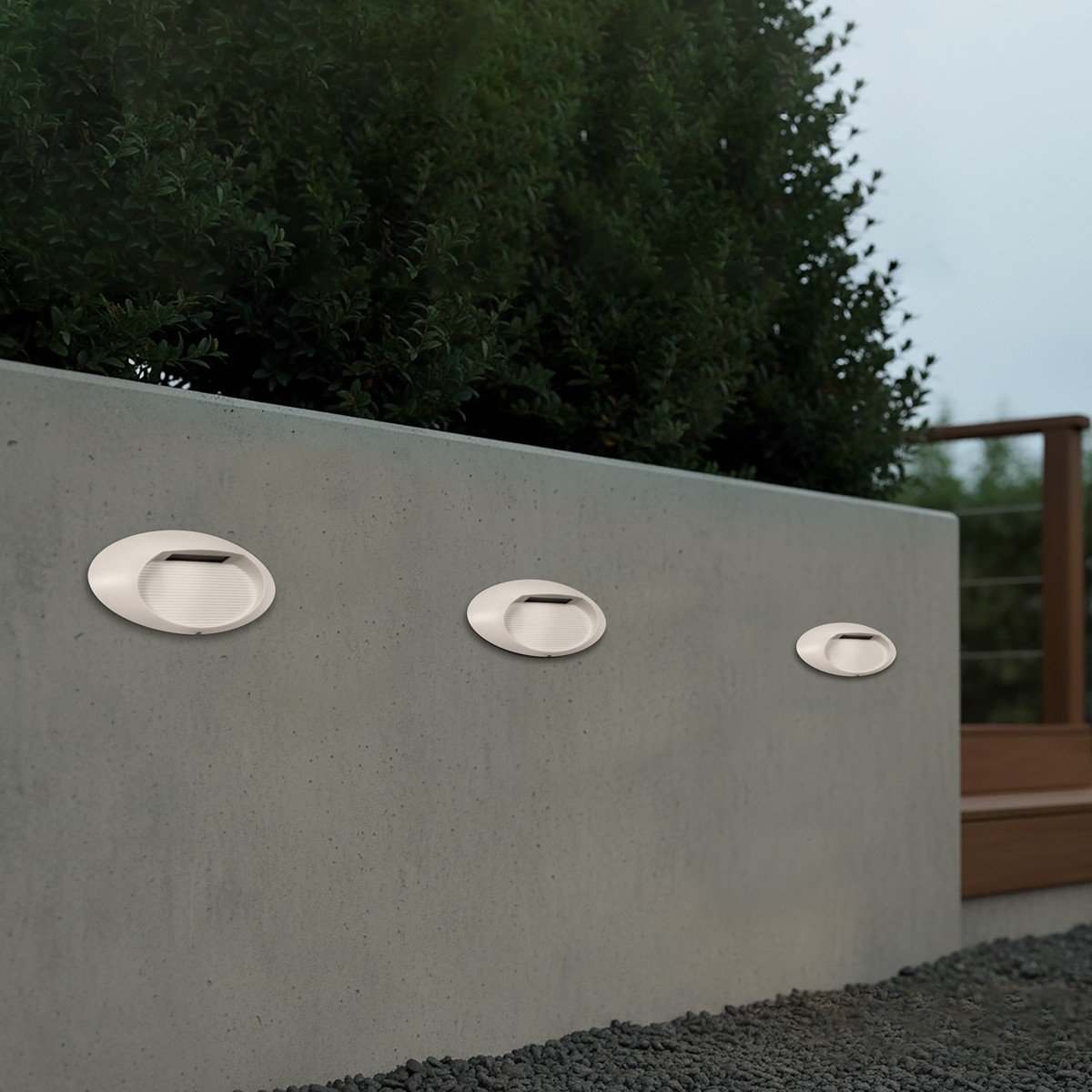 kelvo STEPART KLV-101-0100 Φωτιστικό Σκαλοπατιού / Διαδρόμου LED 3W 375lm 45° AC 220-240V Αδιάβροχο IP65 Θερμό Λευκό 2700K - Lumileds SMD Chip & TÜV SÜD Driver - Λευκό Ματ - Μ26 x Π5.5 x Υ13cm - 5 Χρόνια Εγγύηση