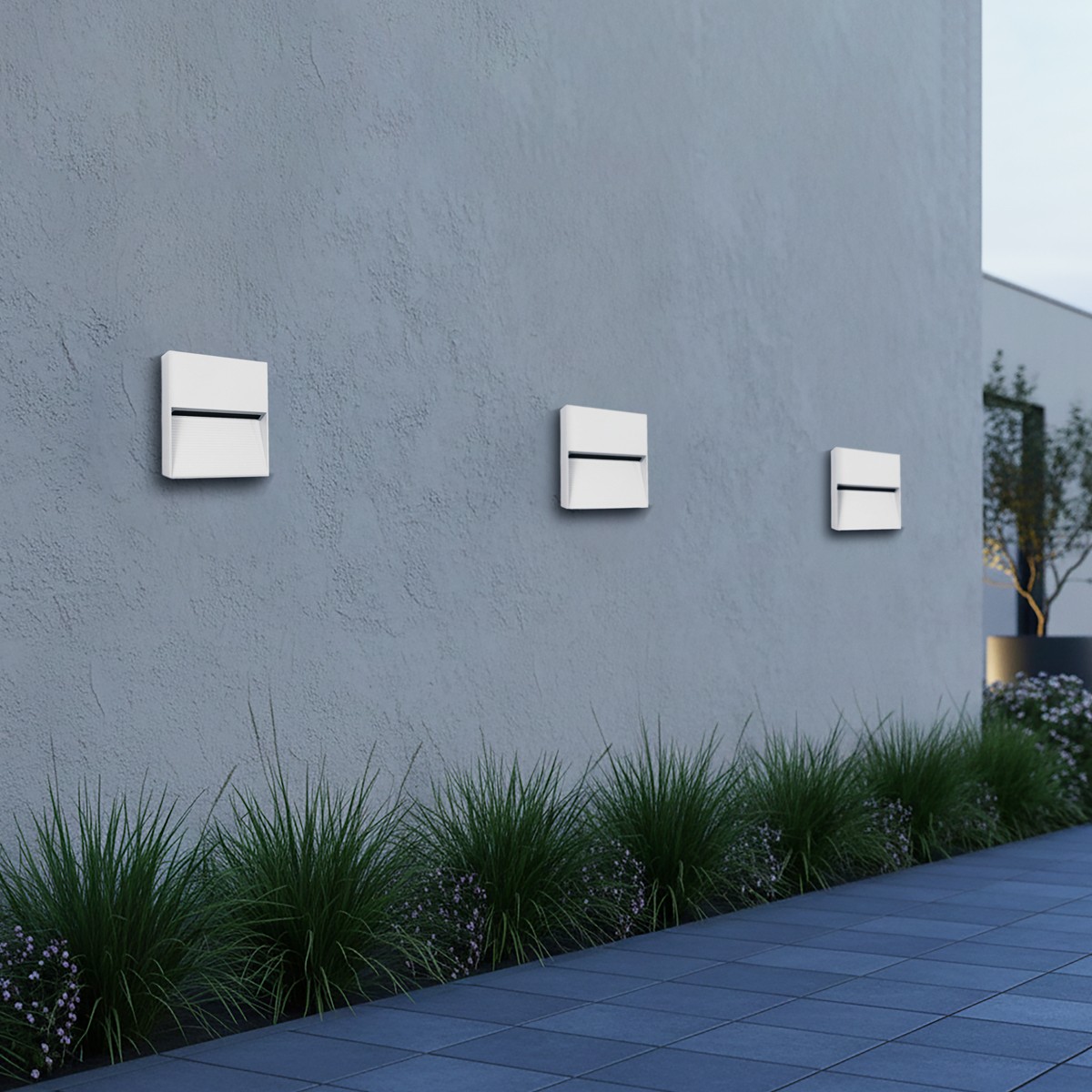 kelvo STEPART KLV-101-0106 Φωτιστικό Σκαλοπατιού / Διαδρόμου LED 4W 500lm 45° AC 220-240V Αδιάβροχο IP65 Θερμό Λευκό 2700K - Lumileds SMD Chip & TÜV SÜD Driver - Λευκό Ματ - Μ15 x Π3.5 x Υ15cm - 5 Χρόνια Εγγύηση