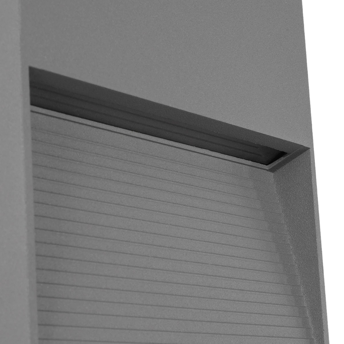 kelvo STEPART KLV-101-0105 Φωτιστικό Σκαλοπατιού / Διαδρόμου LED 4W 500lm 45° AC 220-240V Αδιάβροχο IP65 Θερμό Λευκό 2700K - Lumileds SMD Chip & TÜV SÜD Driver - Γκρι Ανθρακί Ματ - Μ15 x Π3.5 x Υ15cm - 5 Χρόνια Εγγύηση