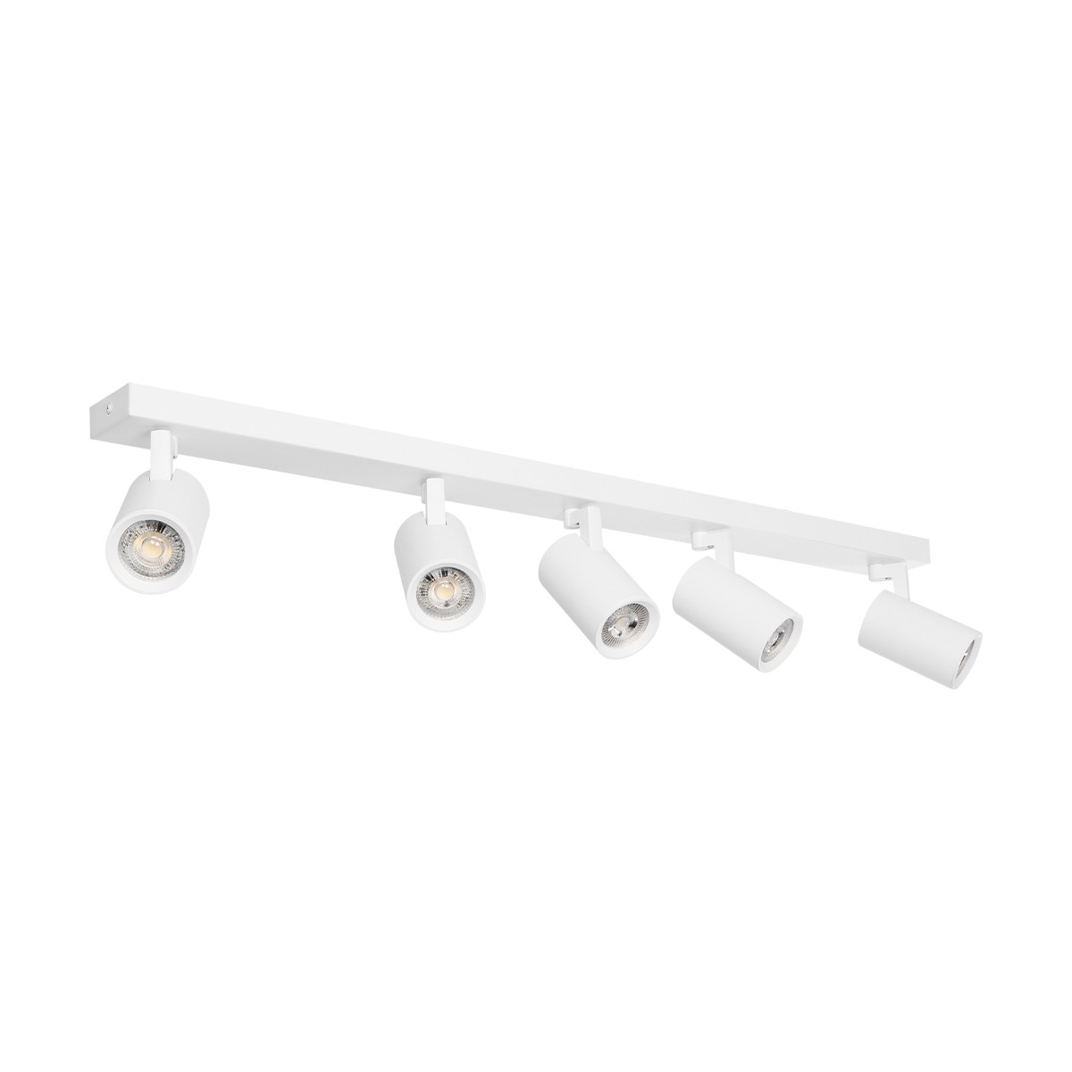 kelvo® SPOTA KLV-101-0143 Μοντέρνο Κινούμενο Φωτιστικό Σποτ Οροφής με Ντουί 5 x GU10 90° AC 220-240V IP20 - Λευκό Ματ - Μ79.5 x Π6.3 x Υ14cm kelvo® SPOTA KLV-101-0143 Μοντέρνο Κινούμενο Φωτιστικό Σποτ Οροφής με Ντουί 5 x GU10 90° AC 220-240V IP20 - Λευκό Ματ - Μ79.5 x Π6.3 x Υ14cm