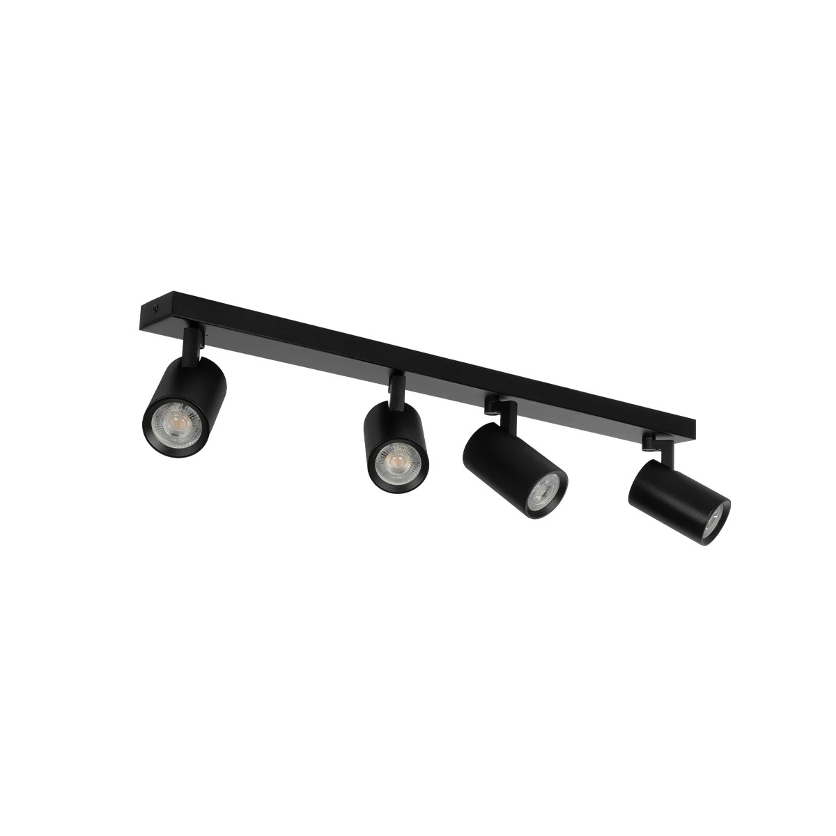 kelvo® SPOTA KLV-101-0140 Μοντέρνο Κινούμενο Φωτιστικό Σποτ Οροφής με Ντουί 4 x GU10 90° AC 220-240V IP20 - Μαύρο Ματ - Μ64 x Π6 x Υ14cm kelvo® SPOTA KLV-101-0140 Μοντέρνο Κινούμενο Φωτιστικό Σποτ Οροφής με Ντουί 4 x GU10 90° AC 220-240V IP20 - Μαύρο Ματ - Μ64 x Π6 x Υ14cm
