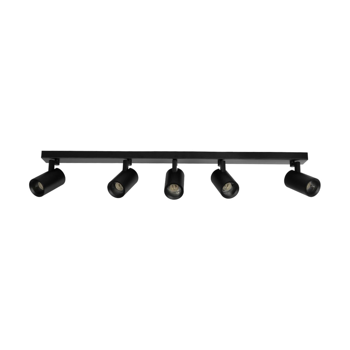 kelvo® SPOTA KLV-101-0142 Μοντέρνο Κινούμενο Φωτιστικό Σποτ Οροφής με Ντουί 5 x GU10 90° AC 220-240V IP20 - Μαύρο Ματ - Μ79.5 x Π6.3 x Υ14cm kelvo® SPOTA KLV-101-0142 Μοντέρνο Κινούμενο Φωτιστικό Σποτ Οροφής με Ντουί 5 x GU10 90° AC 220-240V IP20 - Μαύρο Ματ - Μ79.5 x Π6.3 x Υ14cm